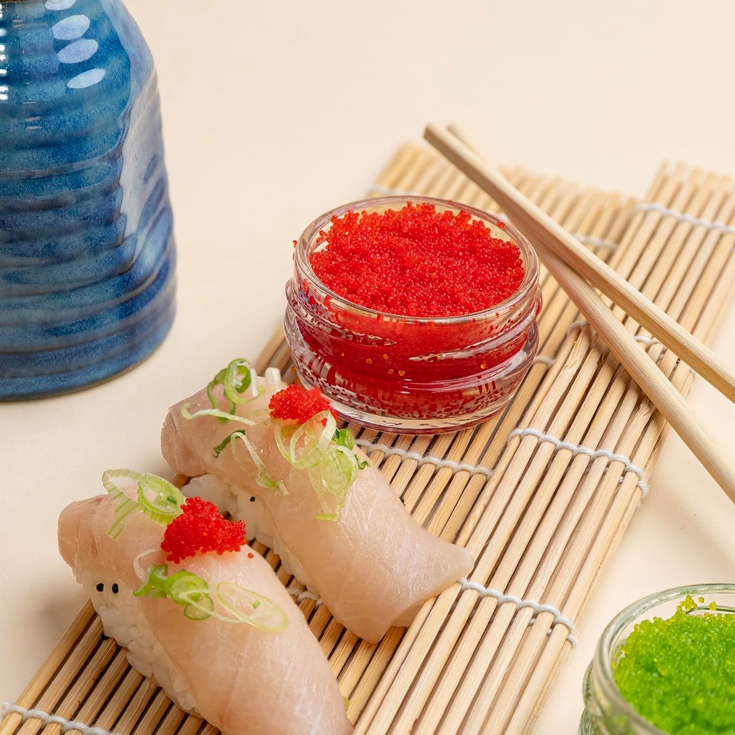 MARKY'S Black Tobiko Flying Fish Roe - 8 oz / 227 g - Sushi Grade Caviar