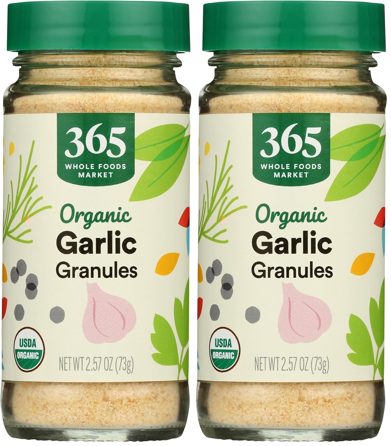 365 by Whole Foods Market Organic Garlic Granules, 2.57 Oz Convenient Seasoning