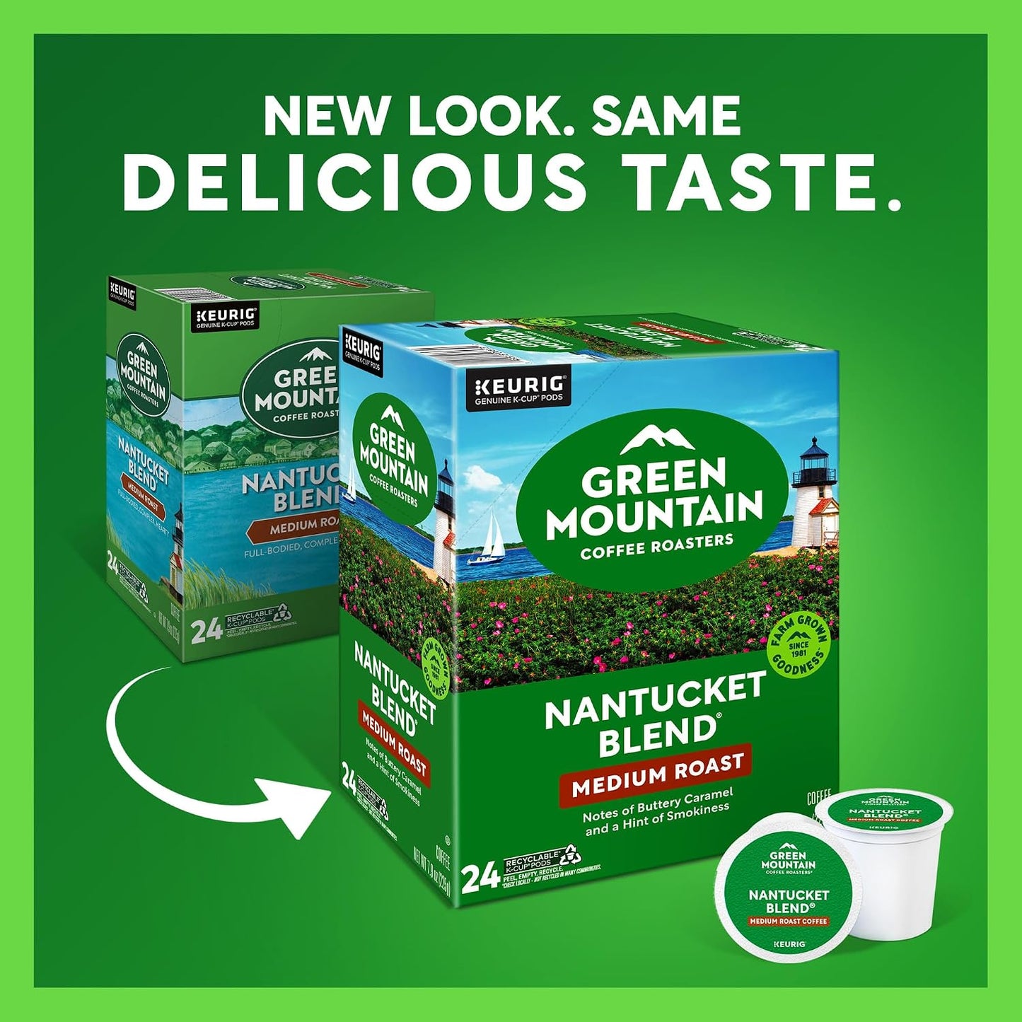 Green Mountain Coffee Nantucket Blend Keurig Single-Serve K-Cup Pods, 96 Count