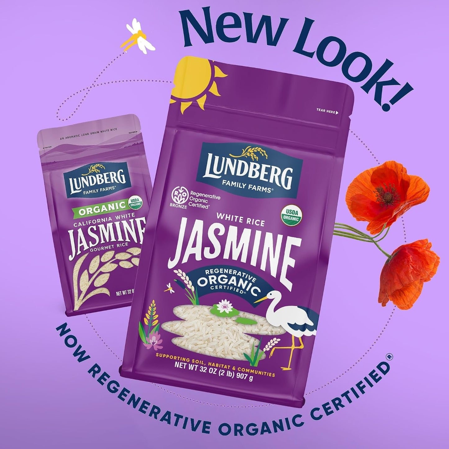 Lundberg Family Farms Organic Jasmine Rice, California White, 32 Oz
