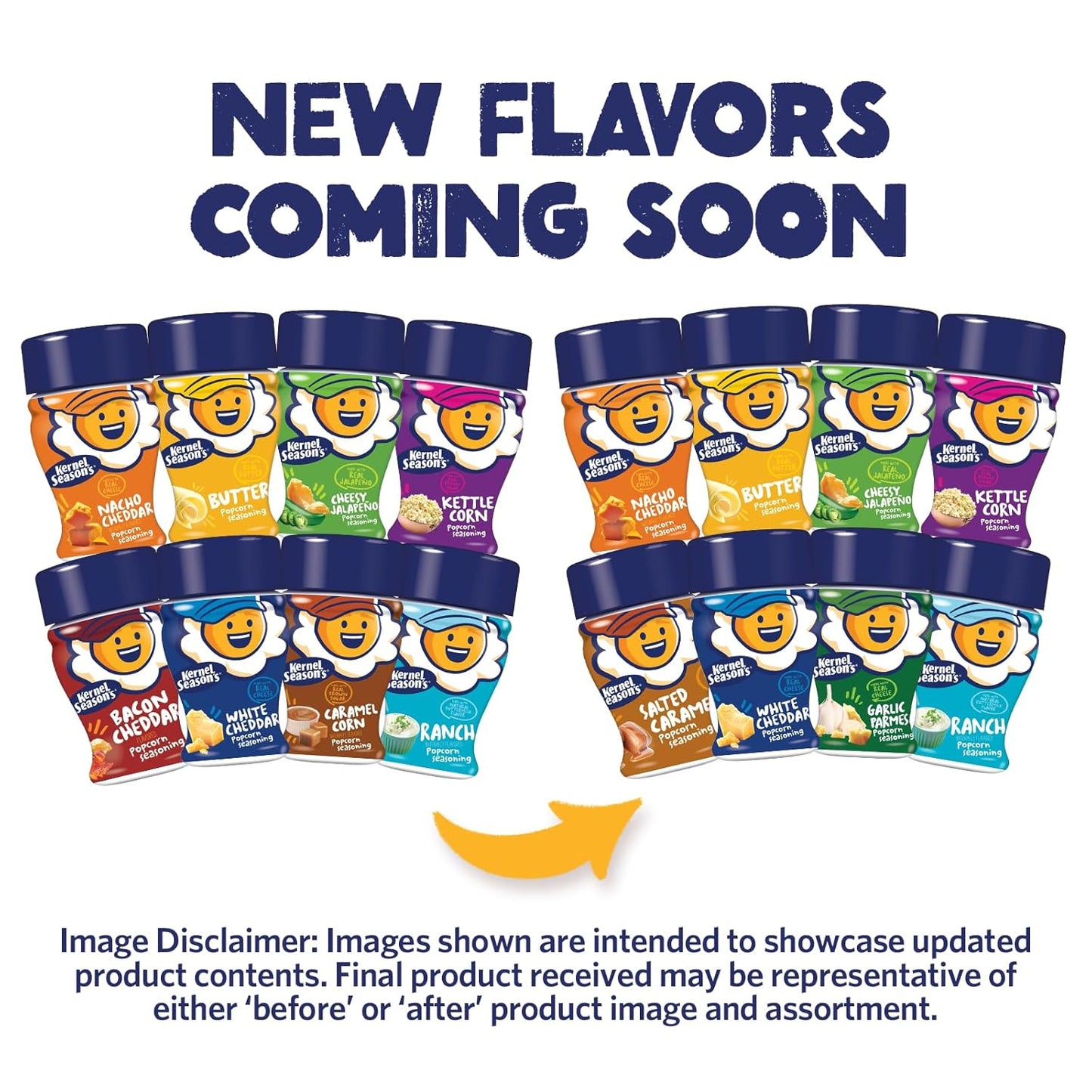 Kernel Season's Popcorn Seasoning Mini Jars Variety Pack, 8 Count, 0.9 Ounce, Gluten Free, Kosher, Made in USA
