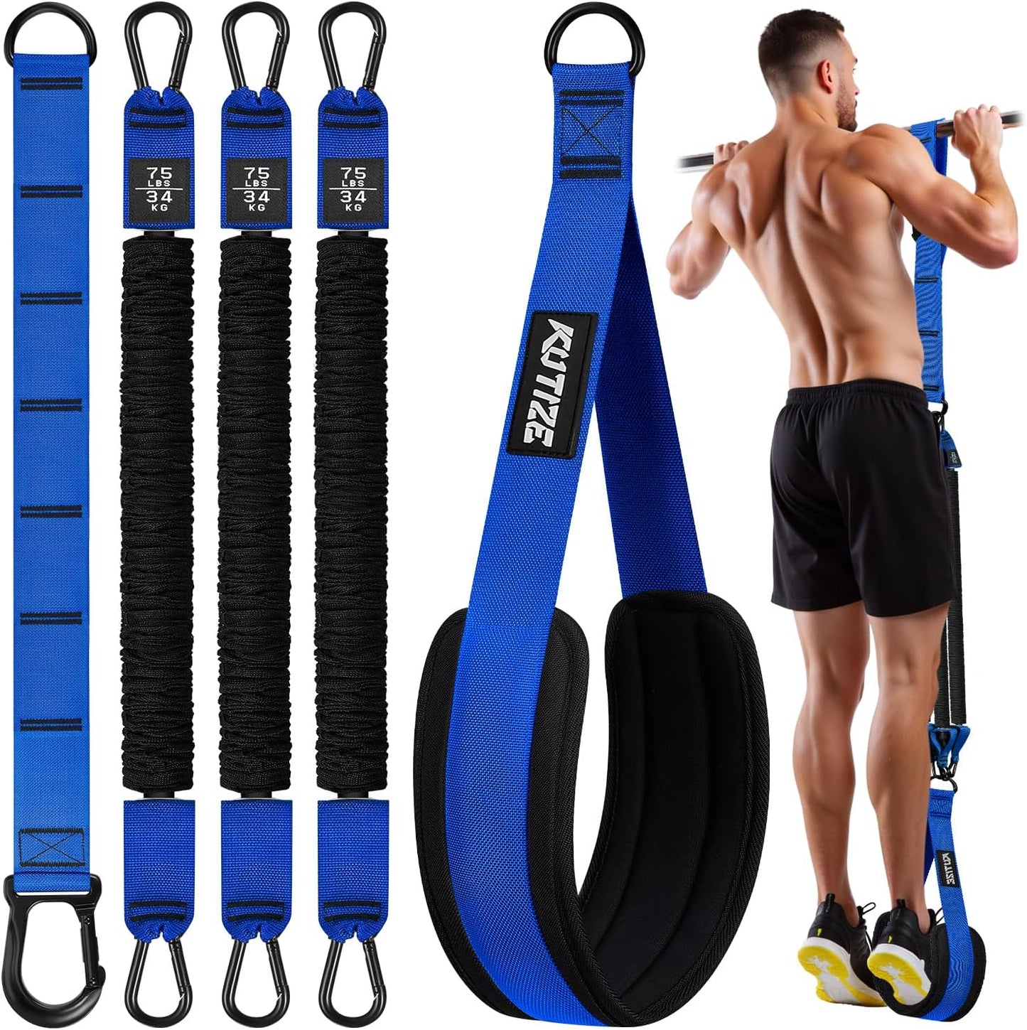 KUTIZE Pull Up Assistance Bands - Enhanced Strength Training, Muscle Building