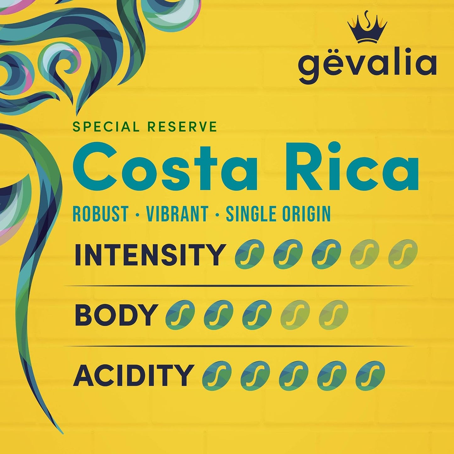 Gevalia Kaffe Special Reserve Costa Rica Medium Roast K-Cup Coffee Pods
