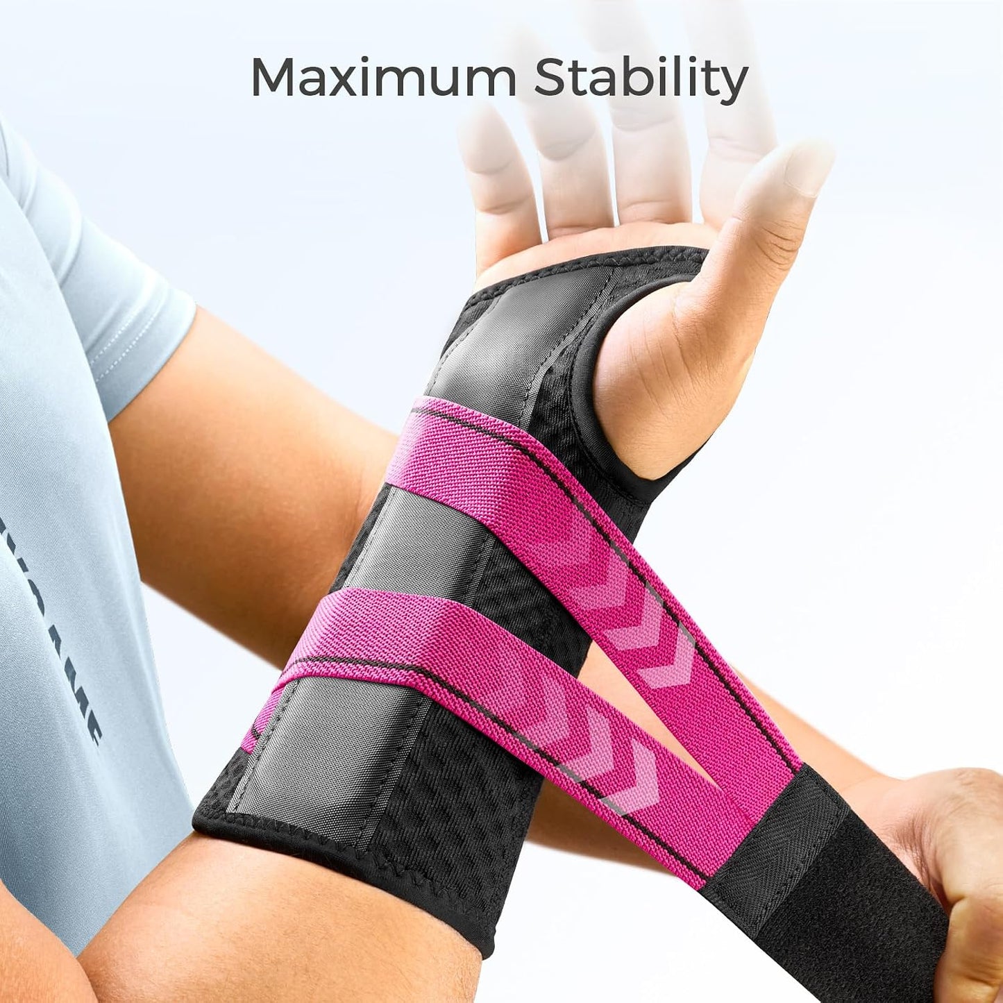 FREETOO Carpal Tunnel Wrist Brace Night Support for Pain Relief and Arthritis