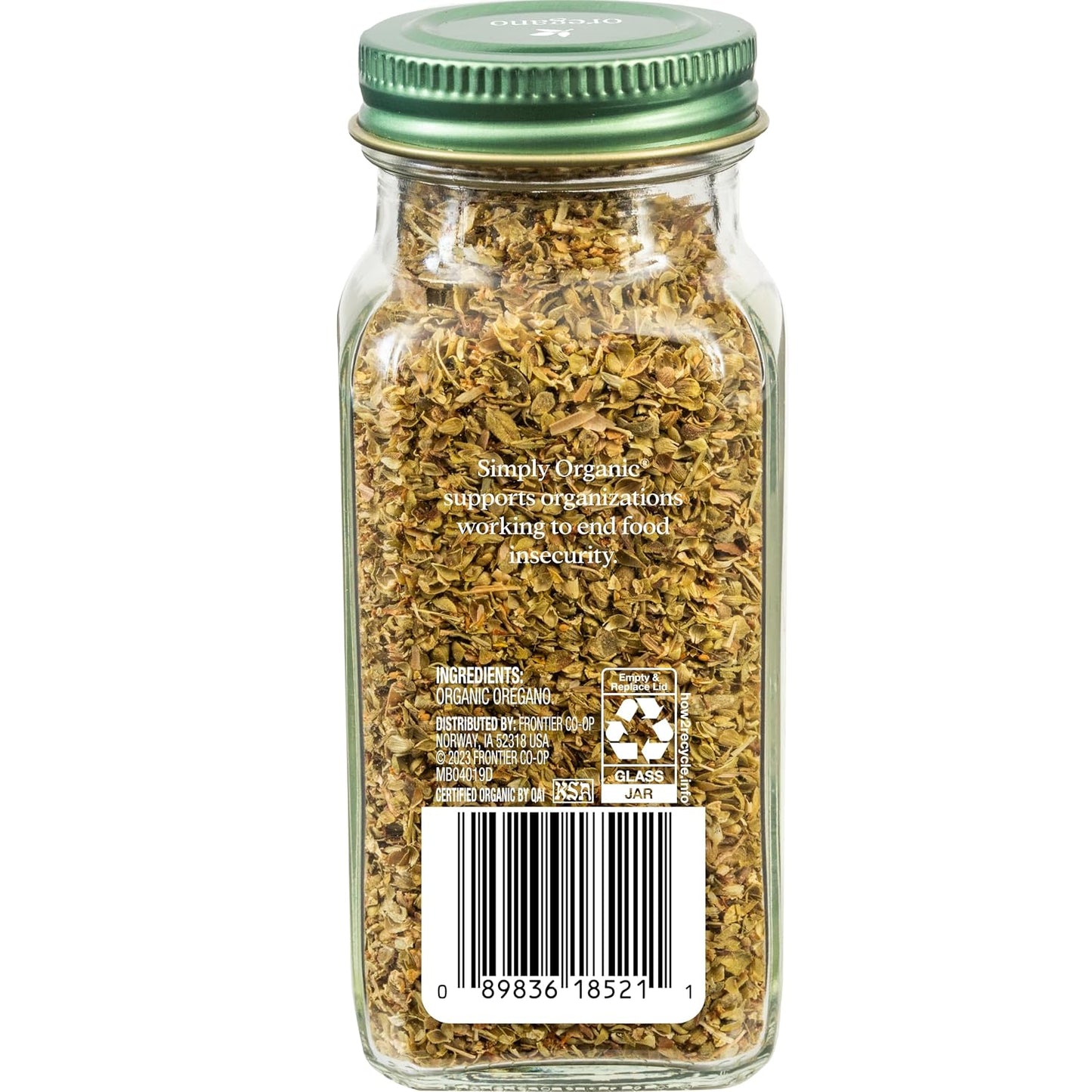 Simply Organic Oregano, 0.75 oz, Premium Organic, Earthy Taste, Mediterranean and Italian Dishes
