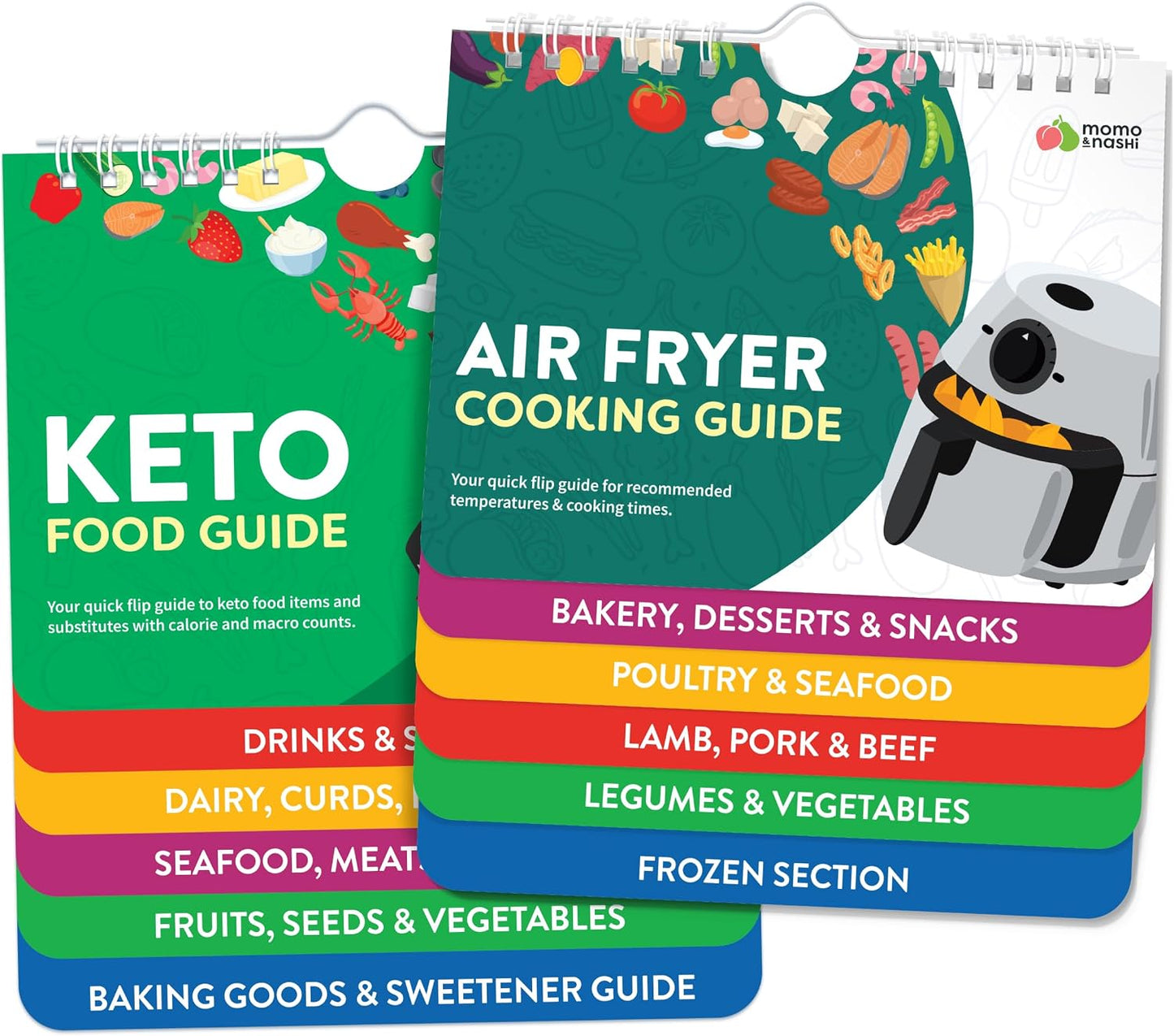 Air Fryer Cheat Sheet Magnets Booklet - Air Fryer Cookbook for Beginners - Air Fryer Liners - Air Fryers Kitchen Gifts Gadgets 2026 - Air Fryer Accessories Cook Books Kitchen+Gadgets Cooking Guide