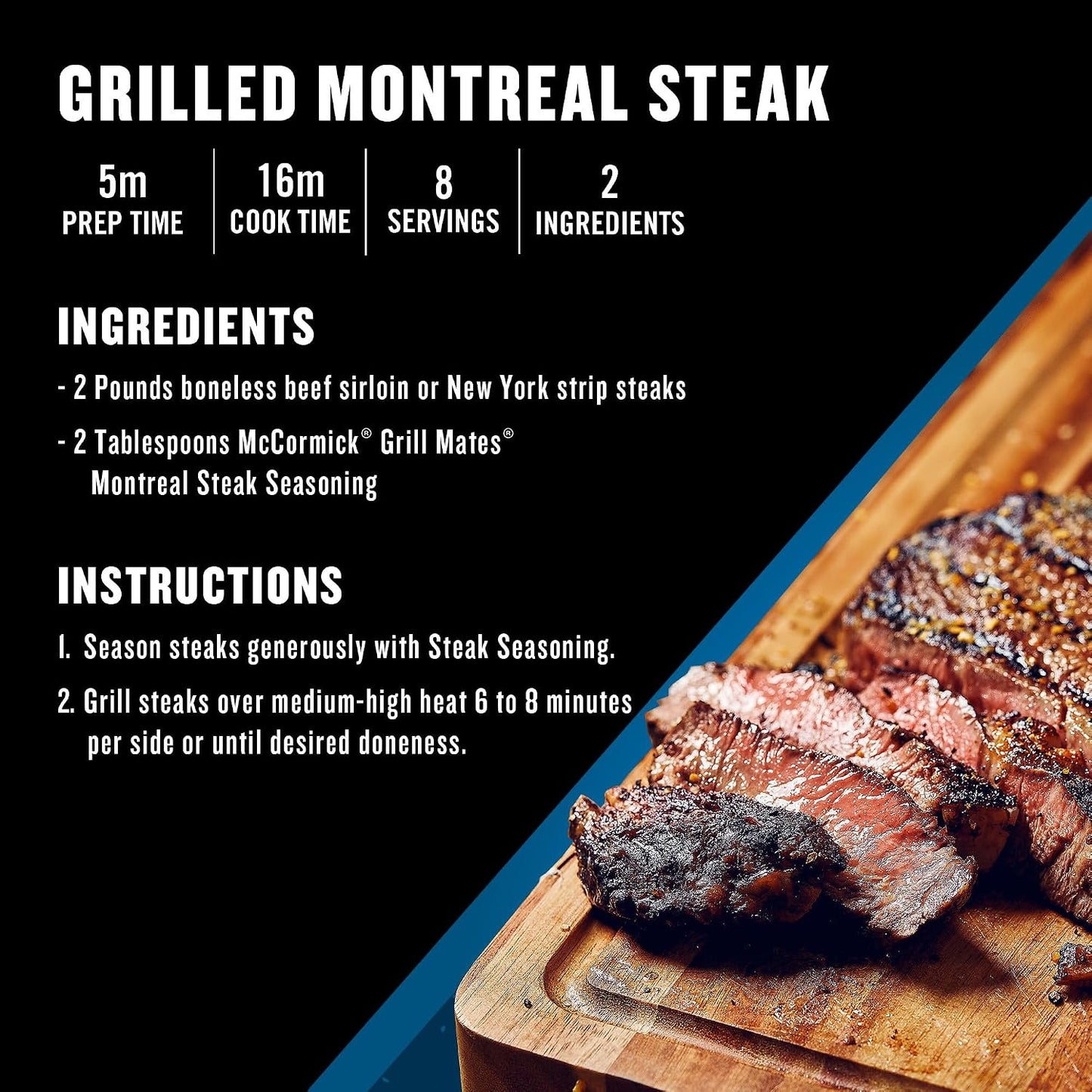 McCormick Montreal Steak Seasoning, No MSG, Gluten Free, 11.62 oz, Bold Savory Grilling Flavor for Meat and Vegetables