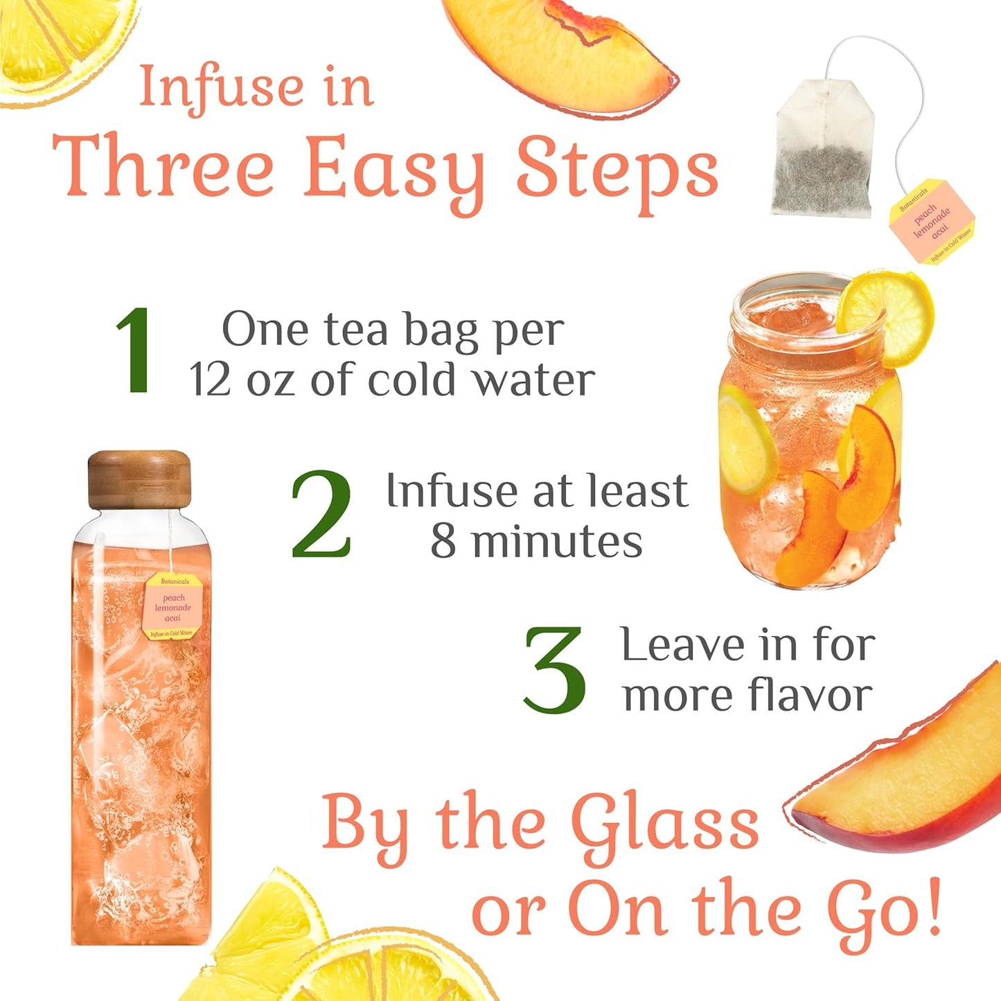 Bigelow Botanicals Cold Water Infusion Herbal Tea Variety Pack, 18 Count Box, 6 Pack
