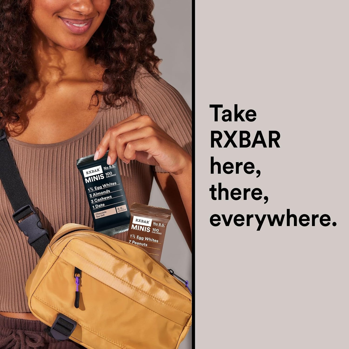 RXBAR Minis Protein Bars Variety Pack with 6g Protein Gluten Free Snacks