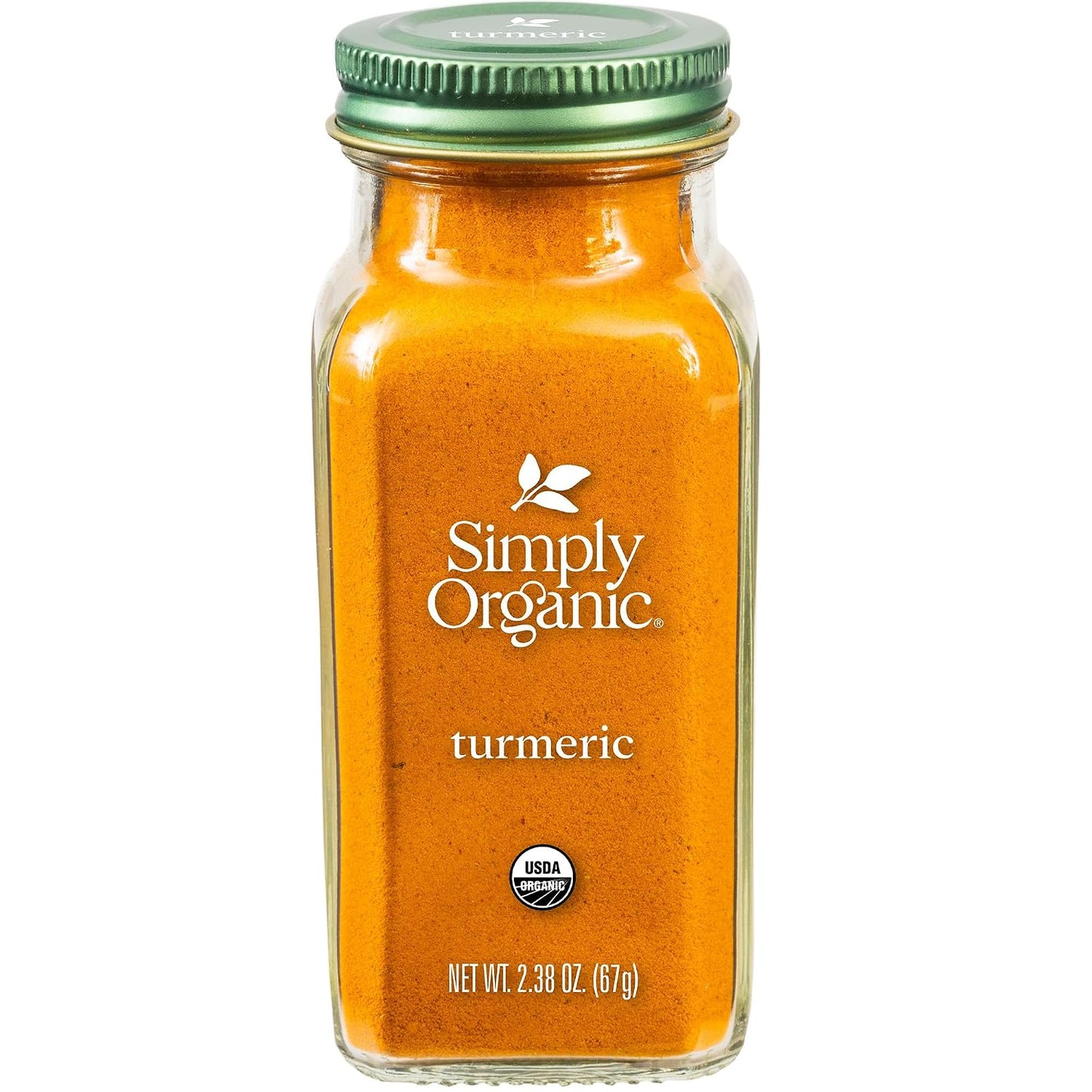Simply Organic 2.38 Oz Ground Turmeric Root, USDA Certified Organic, Non-GMO, Gluten-Free