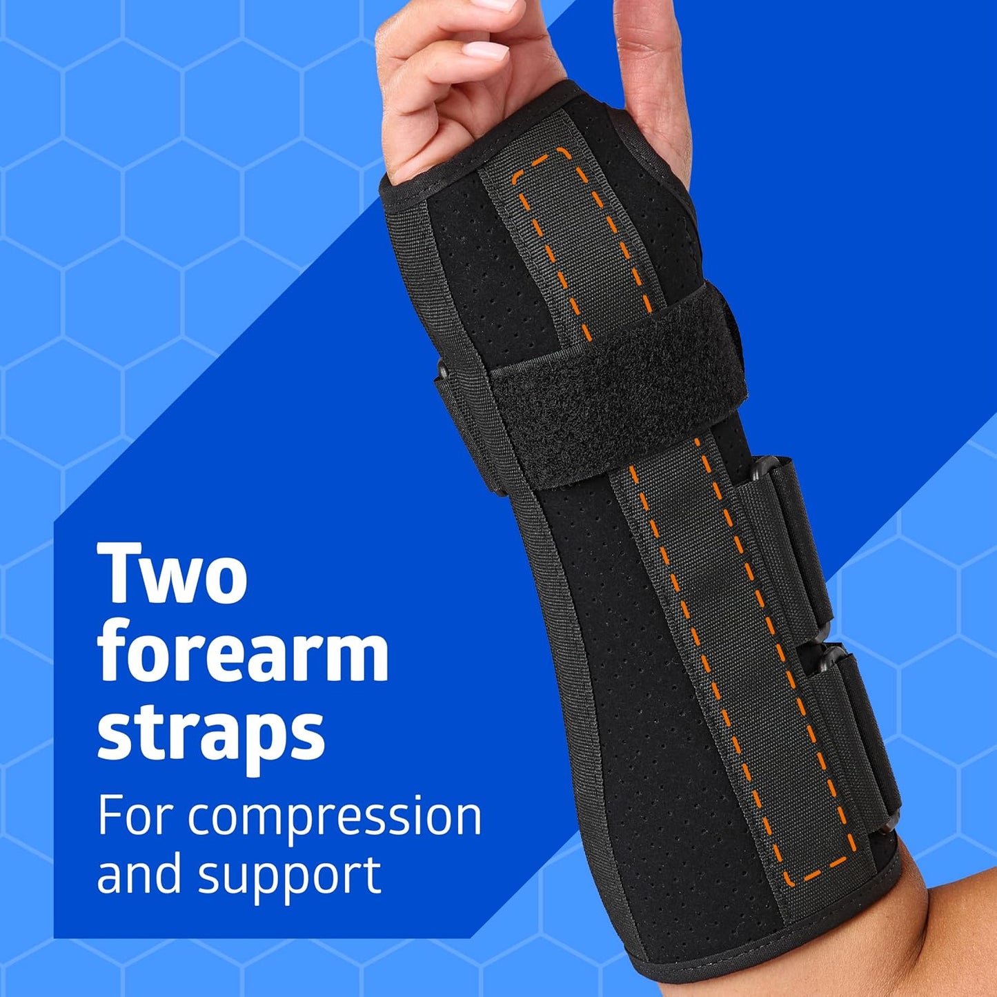 Medline Wrist and Forearm Splints, Medium, 10", Right Arm, for Immobilization and Support