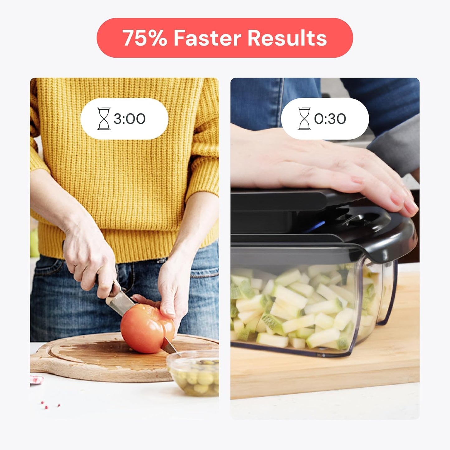 Fullstar Pro Original Vegetable Chopper & Mandoline Slicer Kitchen Gadget | 8 in 1 Veggie Slicer, Onion & Fruit Cutter with Sharp Stainless Steel Blades & Container, All-in-One Meal Prep Tool (Black)
