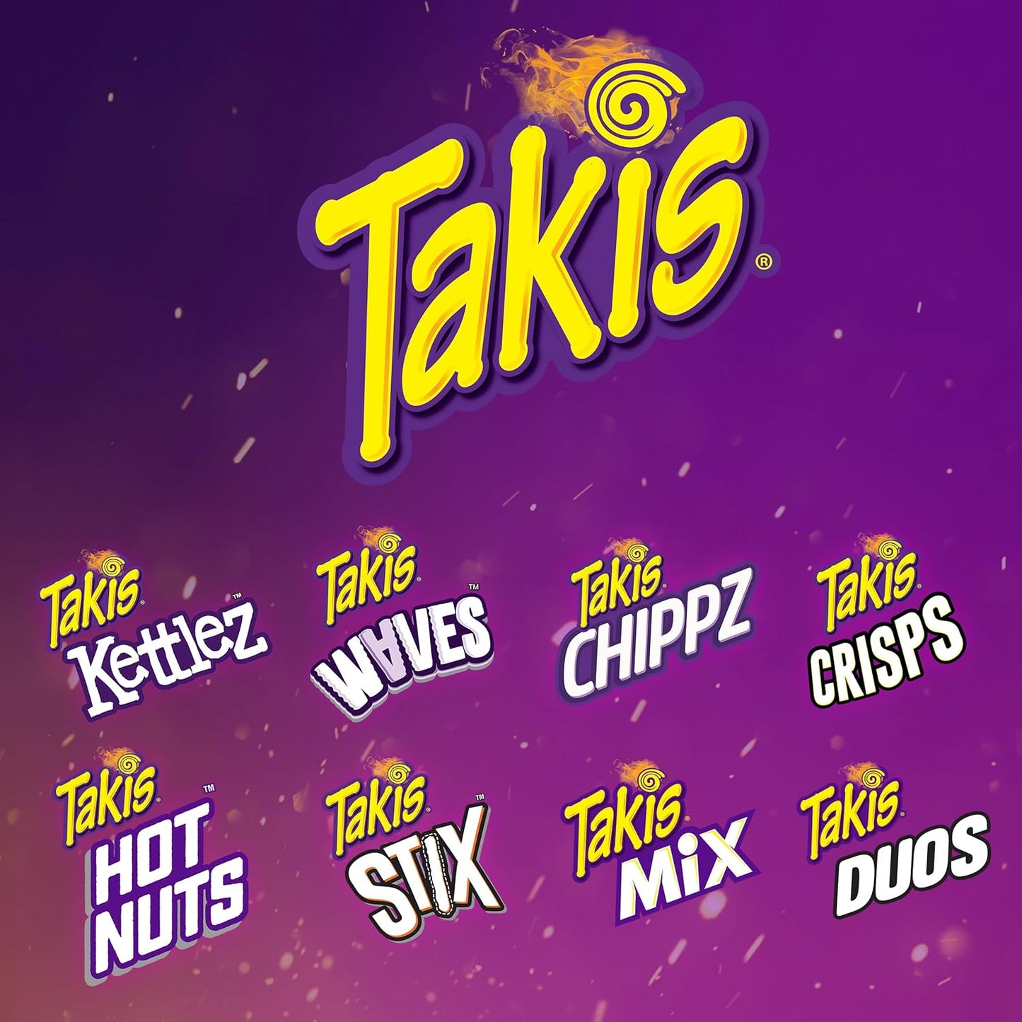 Takis 18 pc / 1 oz Variety Pack, Assorted Flavored Rolled Corn Tortilla Chips