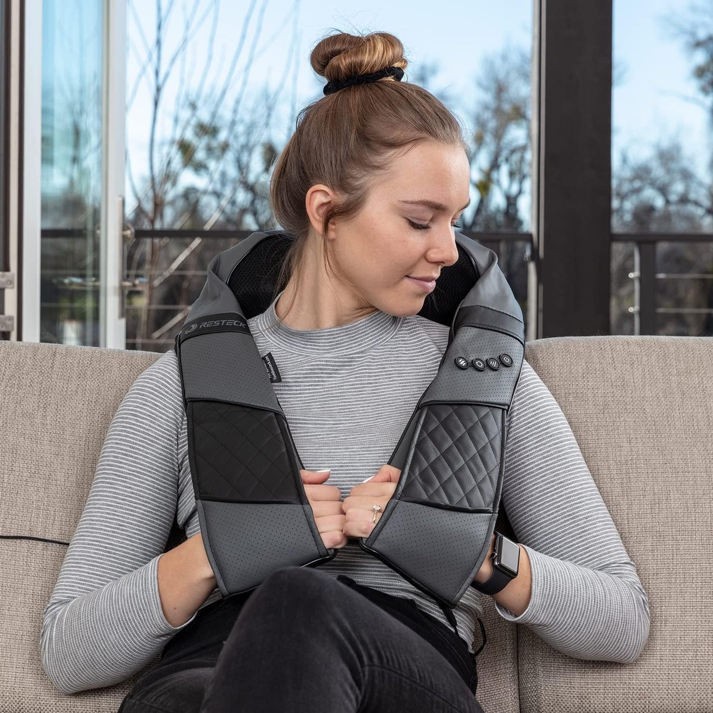 RESTECK Shiatsu Massager for Neck and Back with Heat