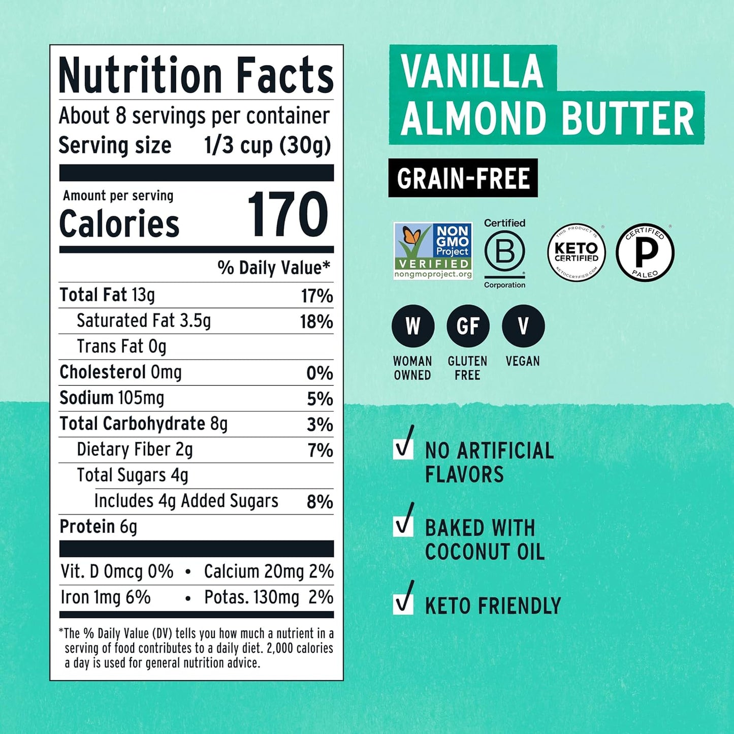 Purely Elizabeth Vanilla Almond Butter Keto Granola with MCT Oil 3 Ct 8oz Bags