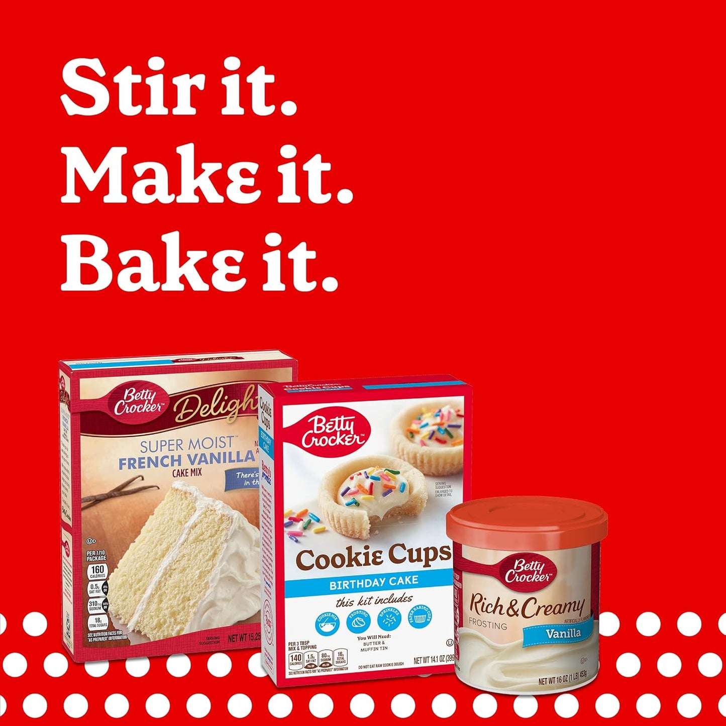 Betty Crocker Gluten-Free Vanilla Frosting, 16 oz, Artificially Flavored, Rich and Creamy