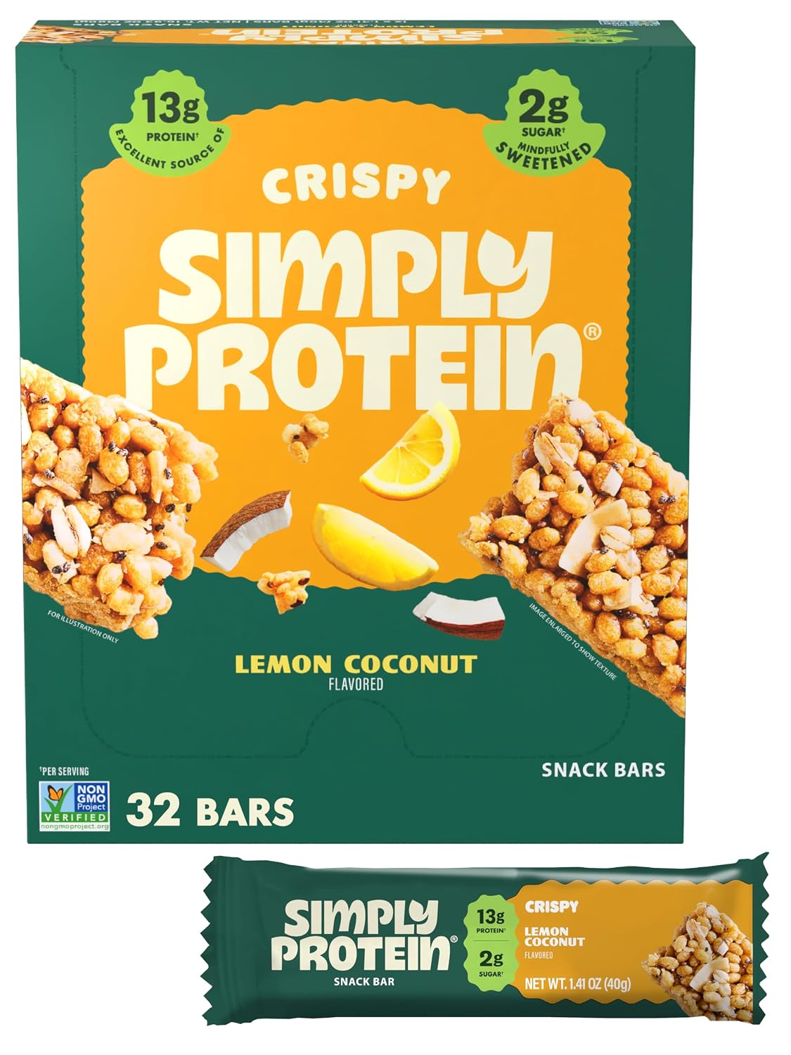 Simply Protein Crispy Vegan Protein Bars Variety Pack