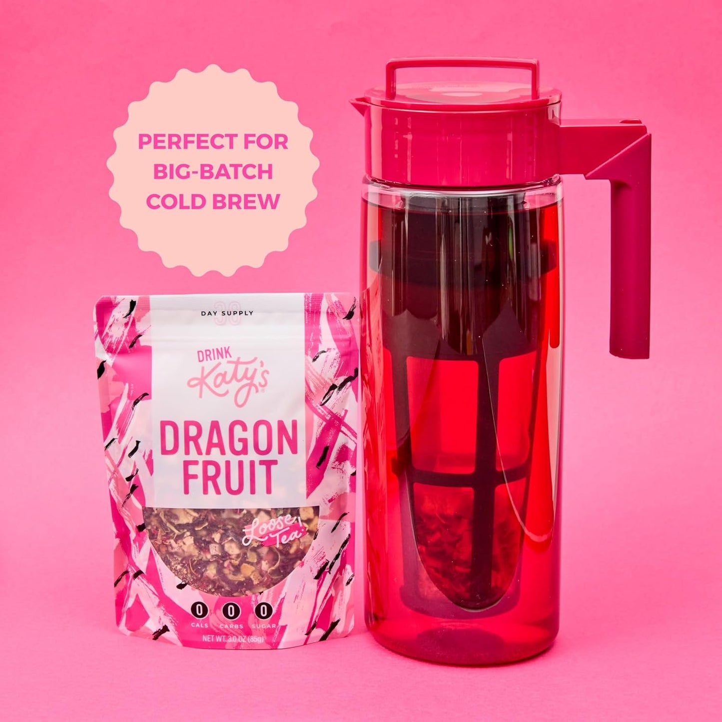 Dragonfruit Loose Leaf Tea - Hibiscus, Dragonfruit & Pineapple - Premium Herbal Fruit Tea