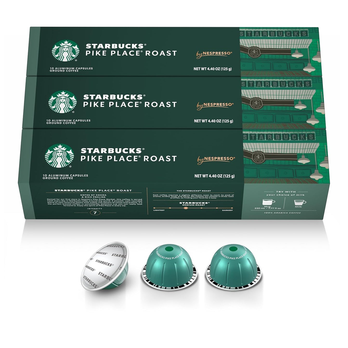 Starbucks by Nespresso Vertuo Coffee Pods, 30-count, Medium Roast, 7.8 oz Brew Size