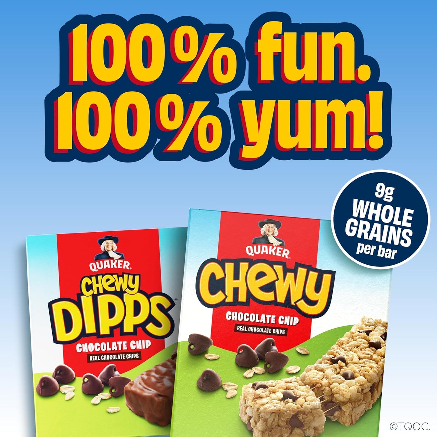 Quaker Chewy Granola Bars, Chocolate Chip, 58 Count, Individually Wrapped