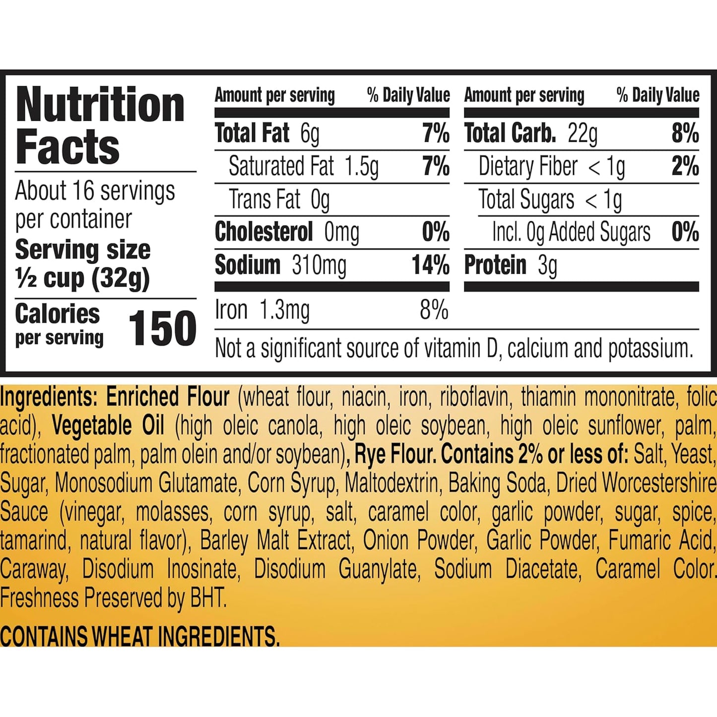 Gardetto's Original Recipe Snack Mix, 18 oz, Salty Snacks Tub
