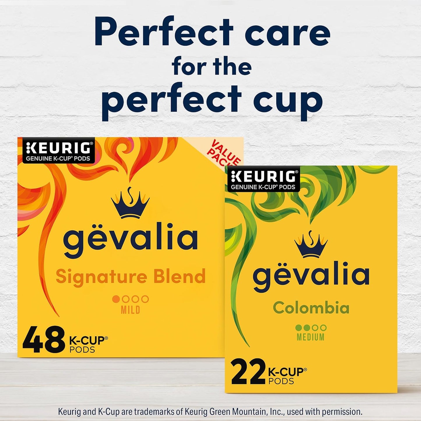 Gevalia Colombia Medium Roast K-Cup Coffee Pods, 22-count box, Keurig compatible