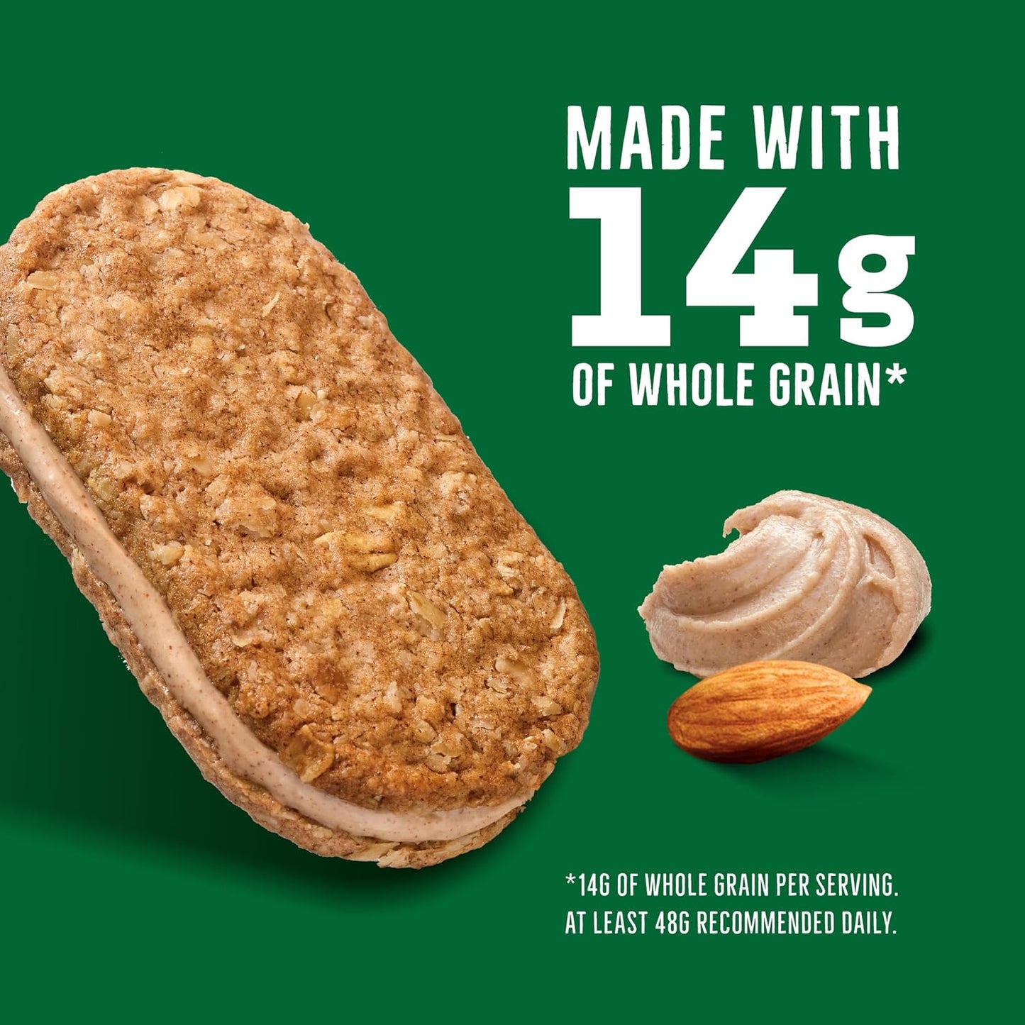 Nature Valley Cinnamon Almond Butter Biscuit Sandwiches, 10 Bars, 13.5 oz, Pack of 6
