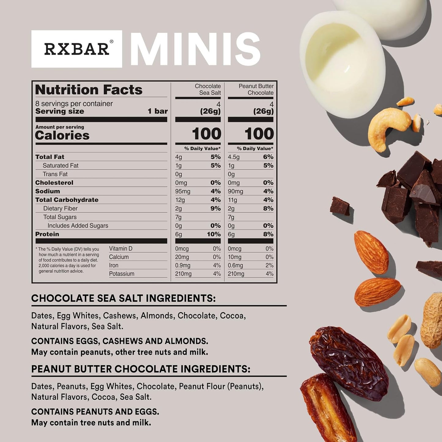 RXBAR Minis Protein Bars Variety Pack 16 Count