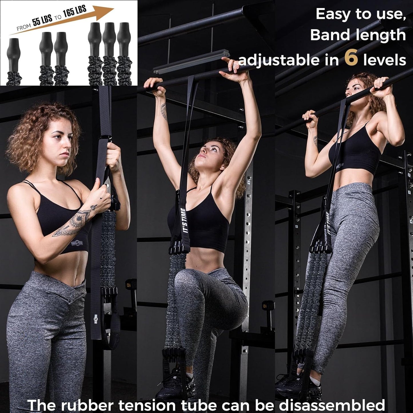 Innstar Heavy Duty Resistance Band for Pull Up Assist with Adjustable Resistance