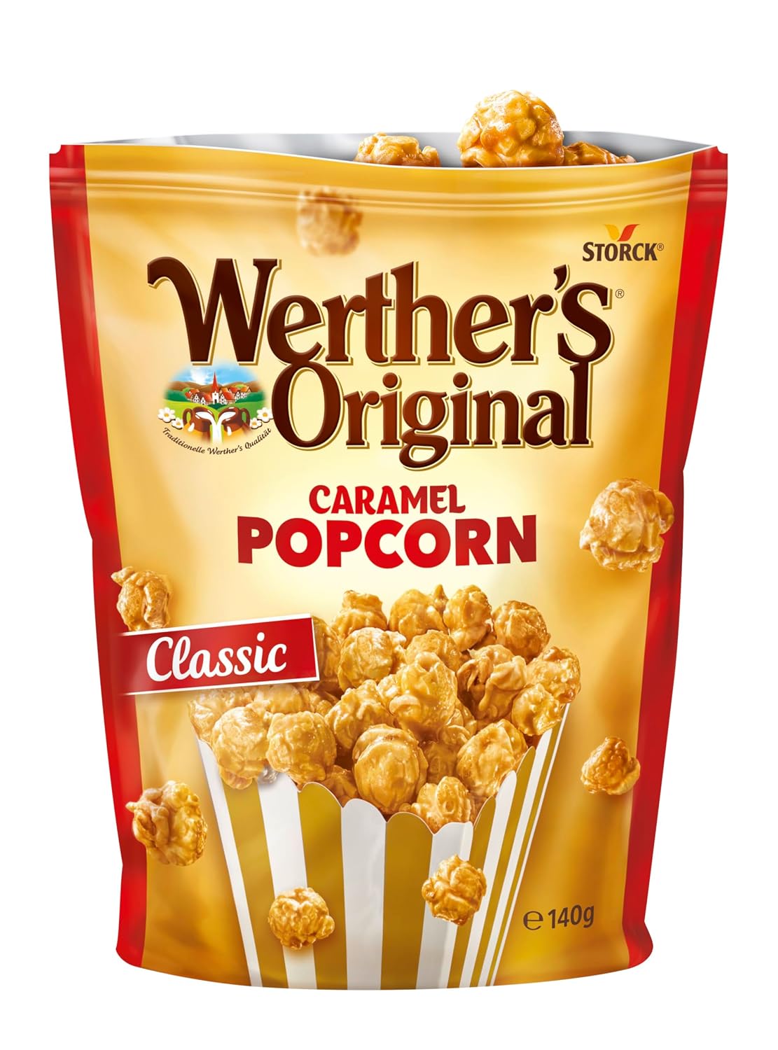 Werther's Original Caramel Popcorn Classic 140g pack of 2