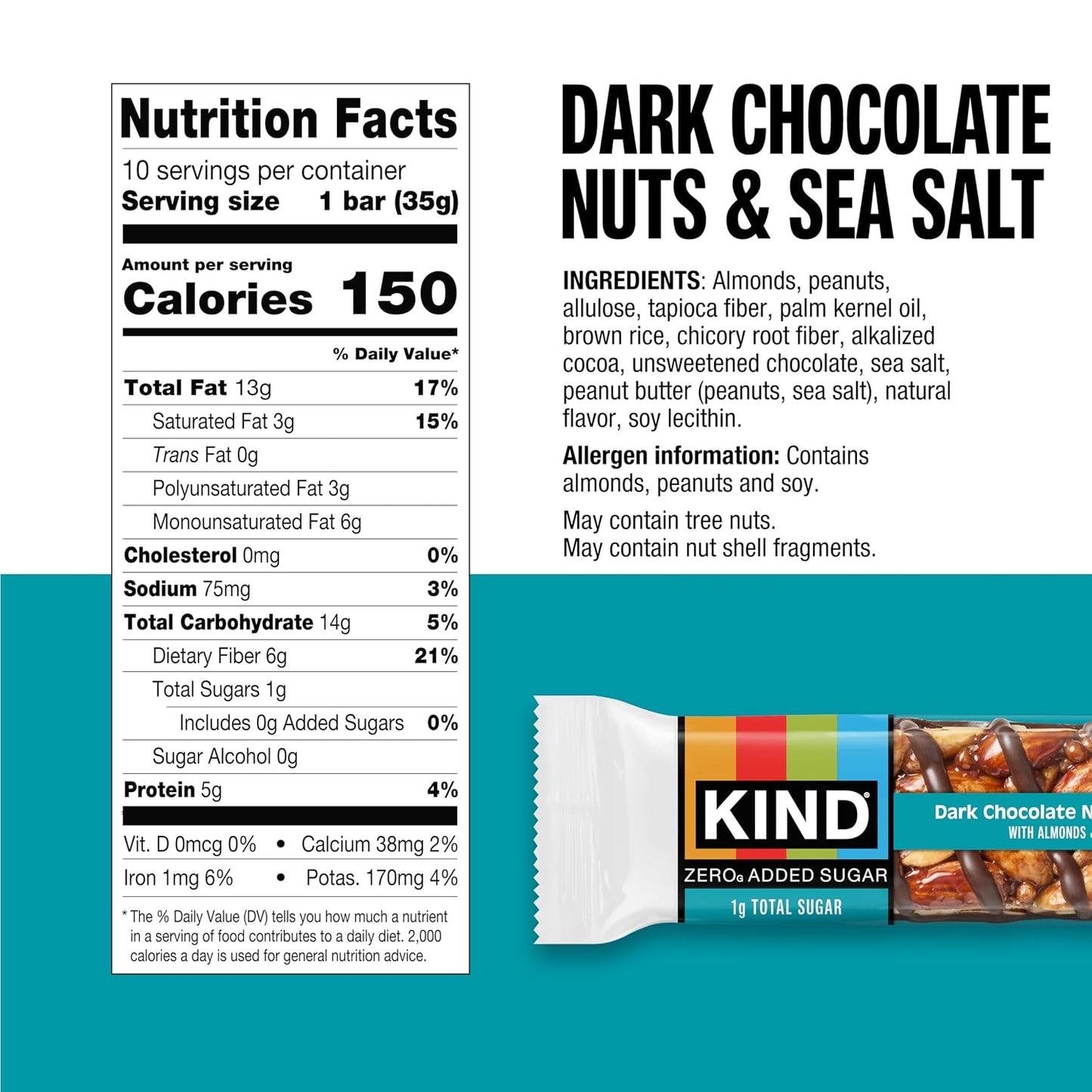 KIND Protein MAX and Zero Added Sugar Snack Bars Bundle Pack, Gluten Free, High Fiber, Keto Friendly, 12 Count