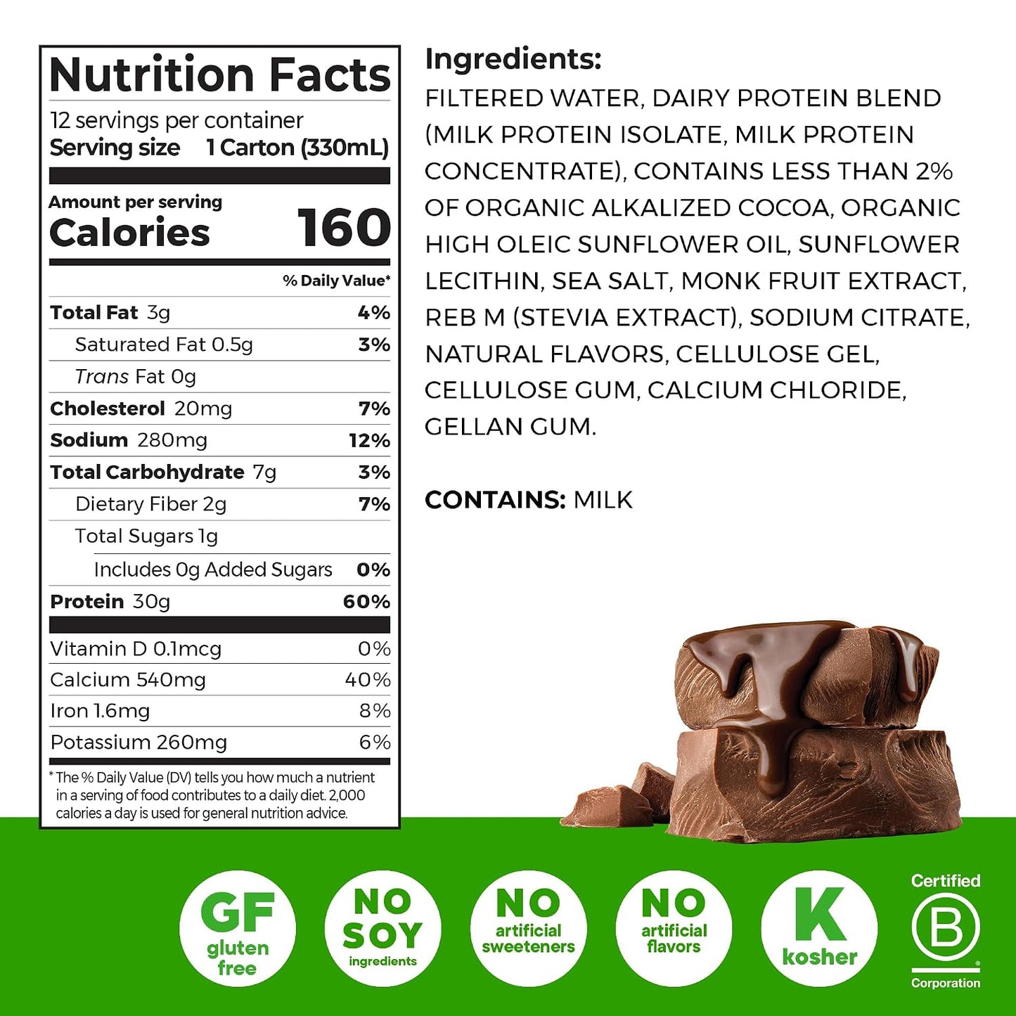 Orgain 30g High Protein Shake, Dairy Isolate Milk Protein, Chocolate Fudge, 5g BCAAs, 1g Sugar Per Serving, Meal Replacement, Ready to Drink, Keto Friendly, Gluten-Free 11 Fl Oz (Pack of 12)