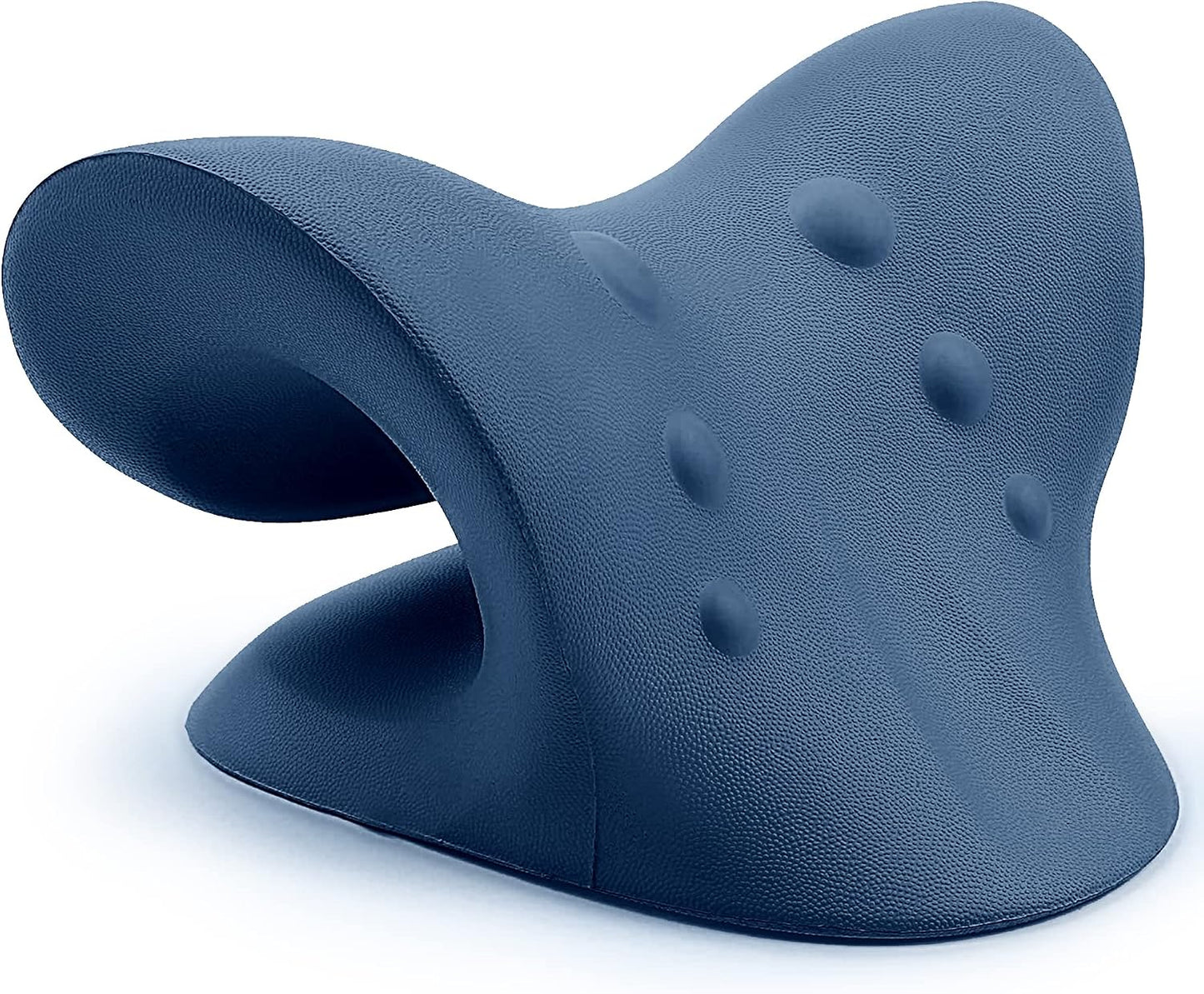 RESTCLOUD Neck and Shoulder Relaxer, Cervical Traction Device for TMJ Pain Relief, Dark Blue