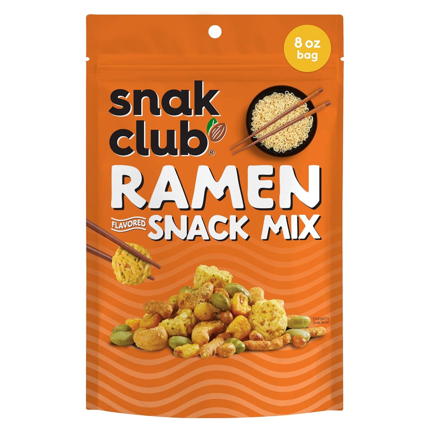 Snak Club Ramen Flavored Snack Mix with Crunchy Pieces and Nuts