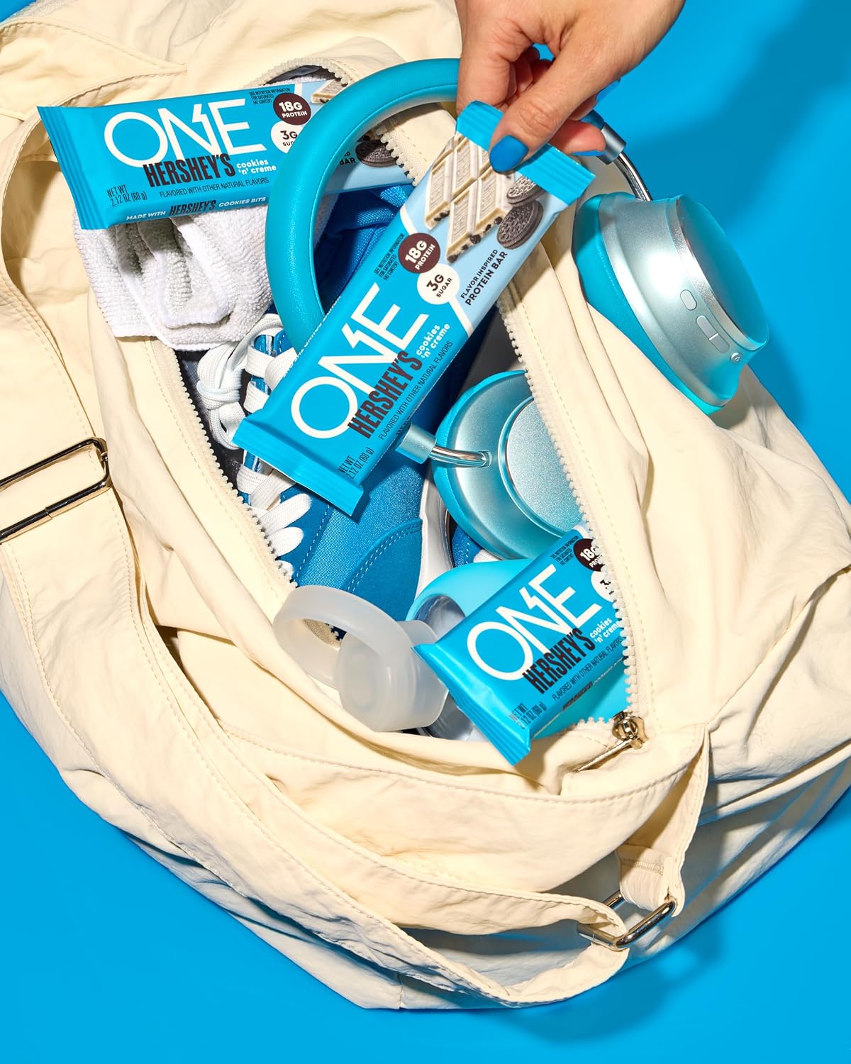 ONE Protein Bars, Hershey's Cookies 'n' Creme, Gluten Free, 18g Protein, 12 Count