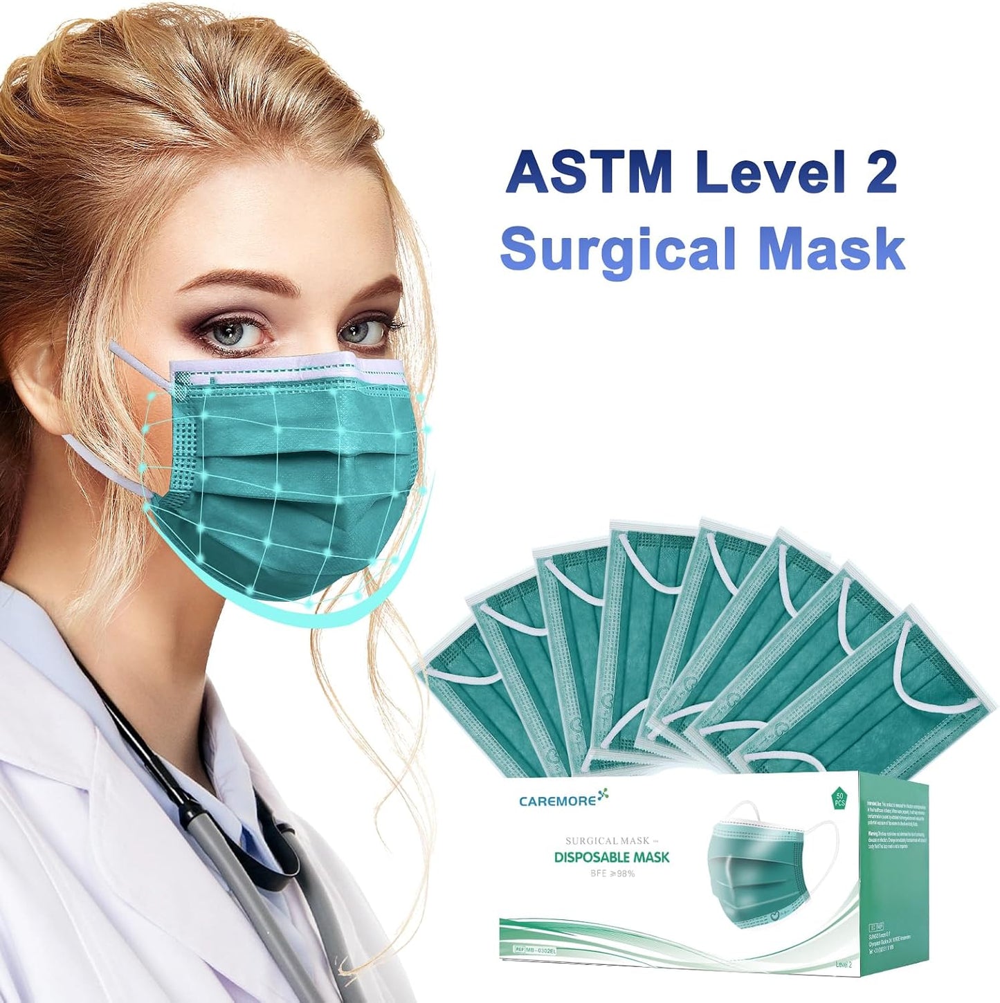 Disposable Face Mask 4-Ply Adult Soft Breathable Safety Mask