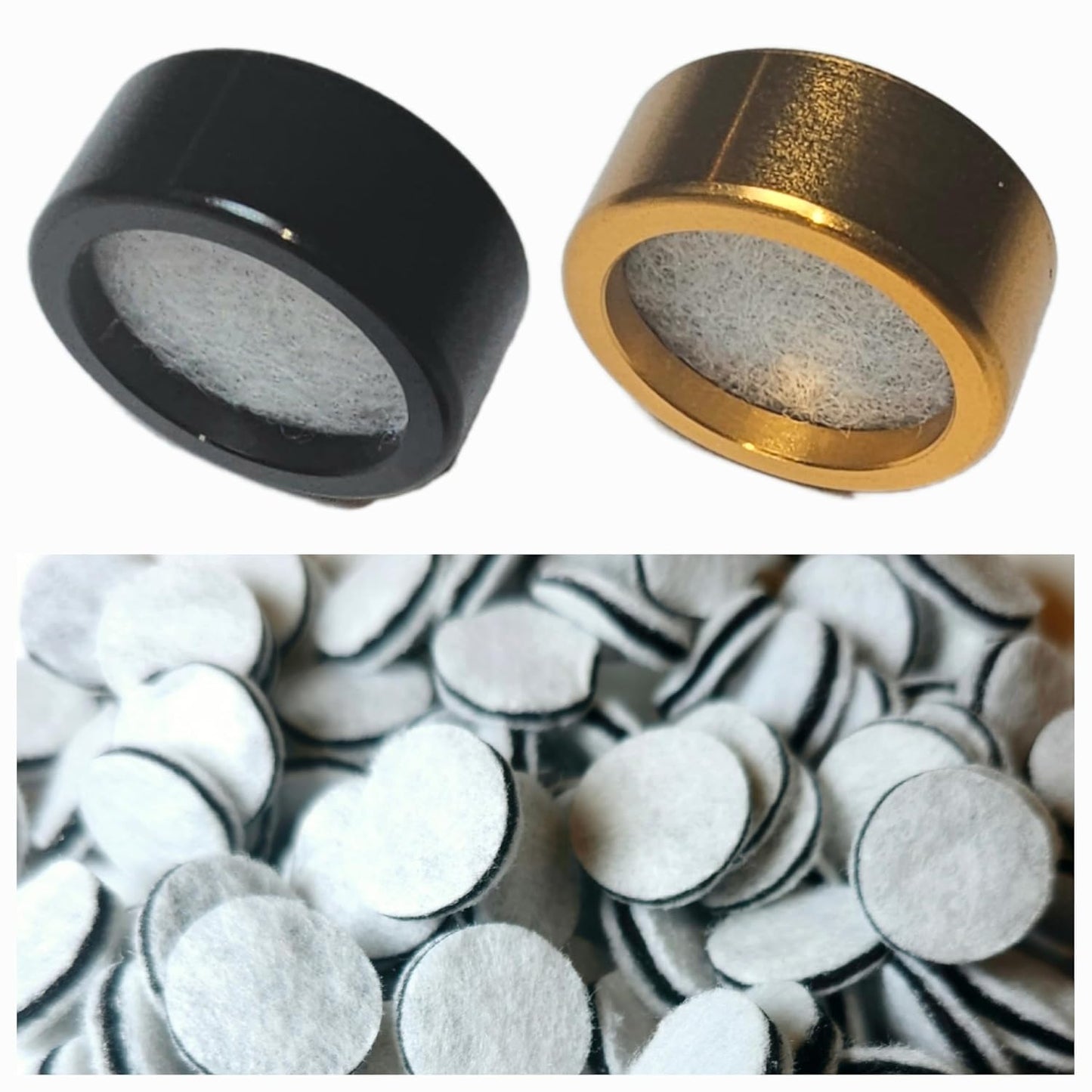 Reusable Metal Ring with Activated Carbon Filter for Silicone Mouth Funnel