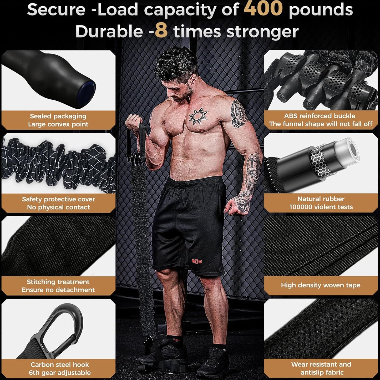 Innstar Heavy Duty Resistance Band for Pull Up Assist with Adjustable Resistance