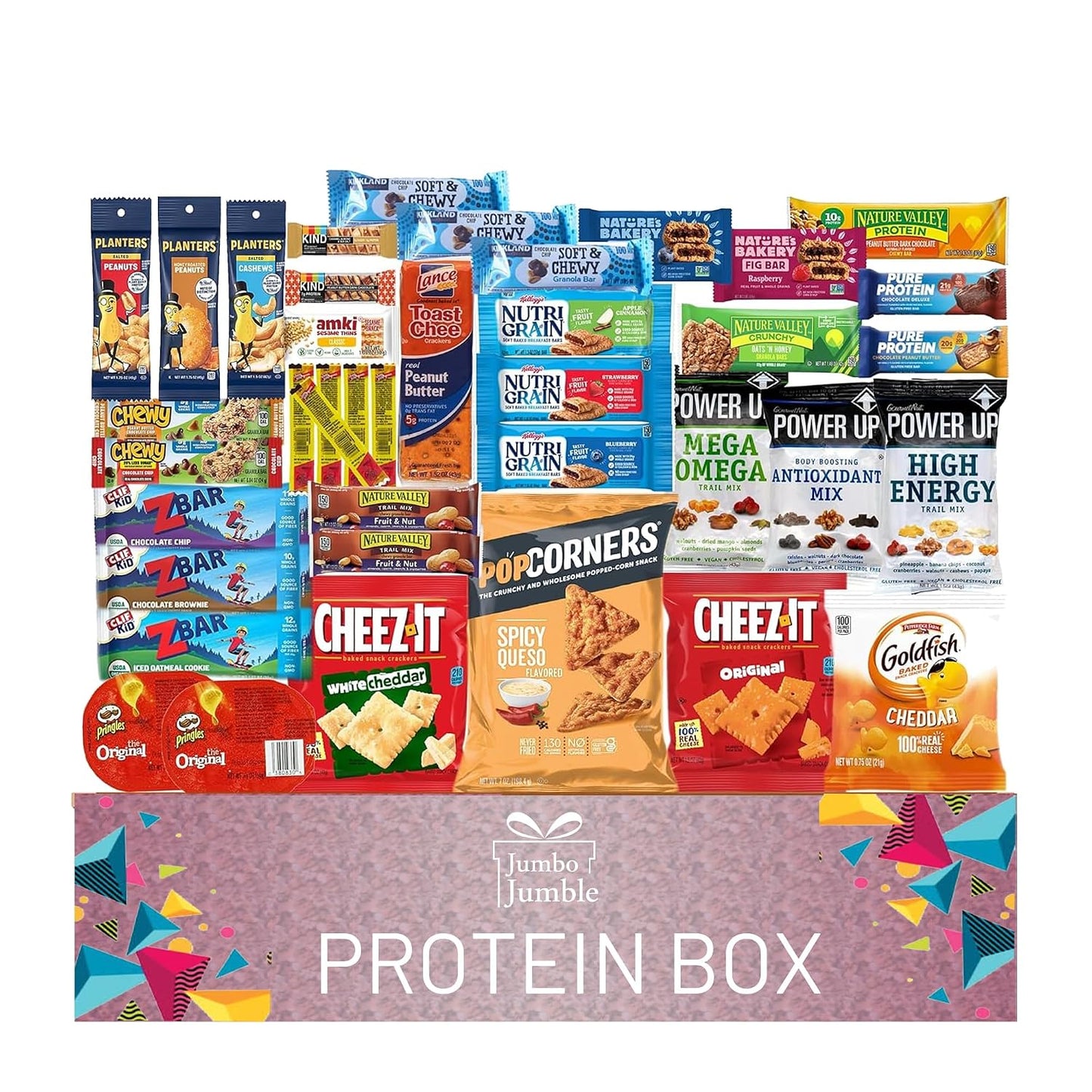 Jumbo Jumble Snack Box Variety Pack for Adults Teens Kids (40 Count)