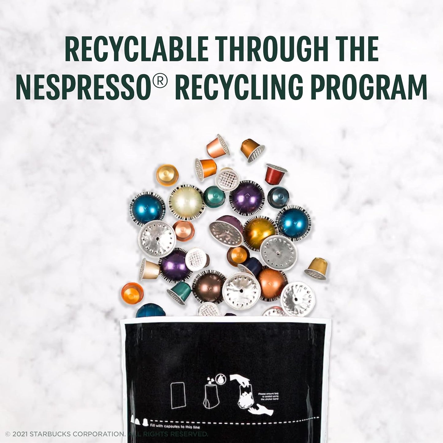 Starbucks by Nespresso Original Line, 50-count Espresso Pods Variety Pack