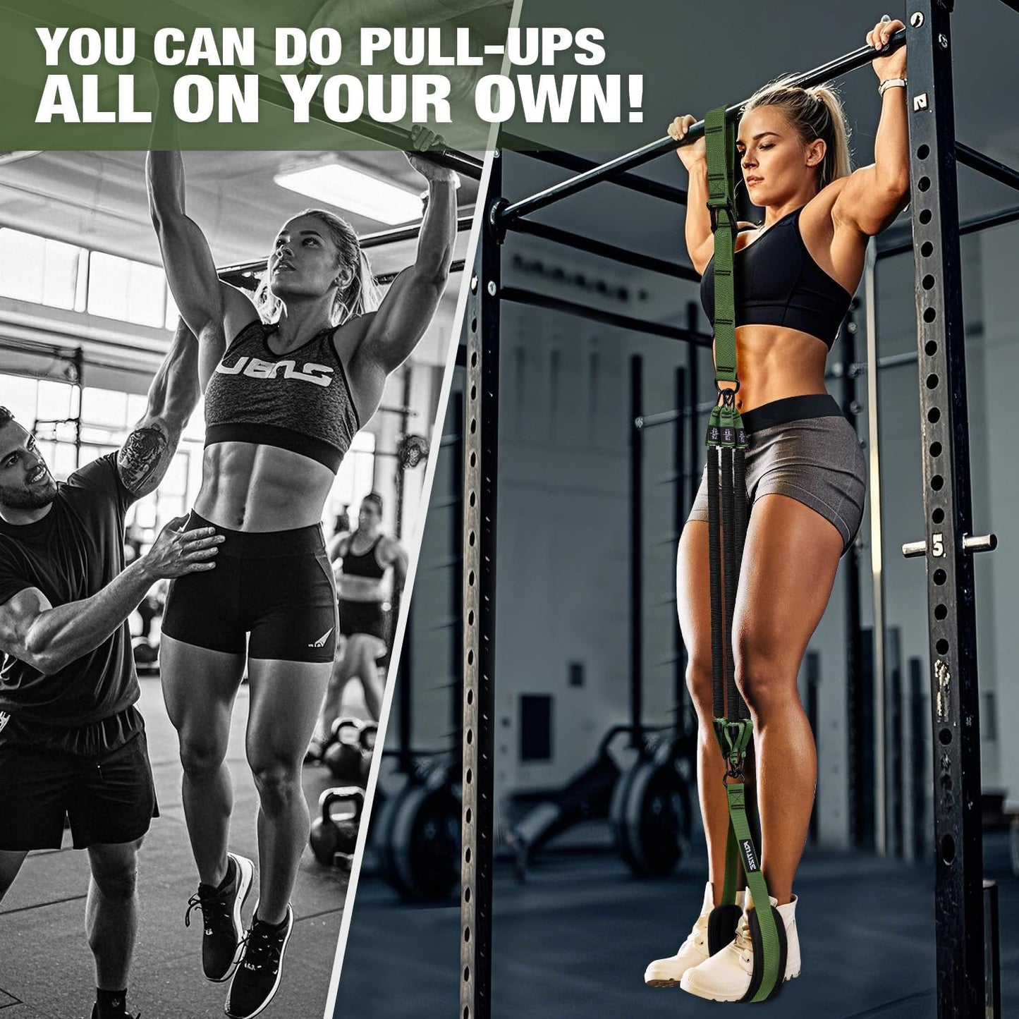 KUTIZE Pull Up Assistance Bands - Enhanced Strength Training, Muscle Building