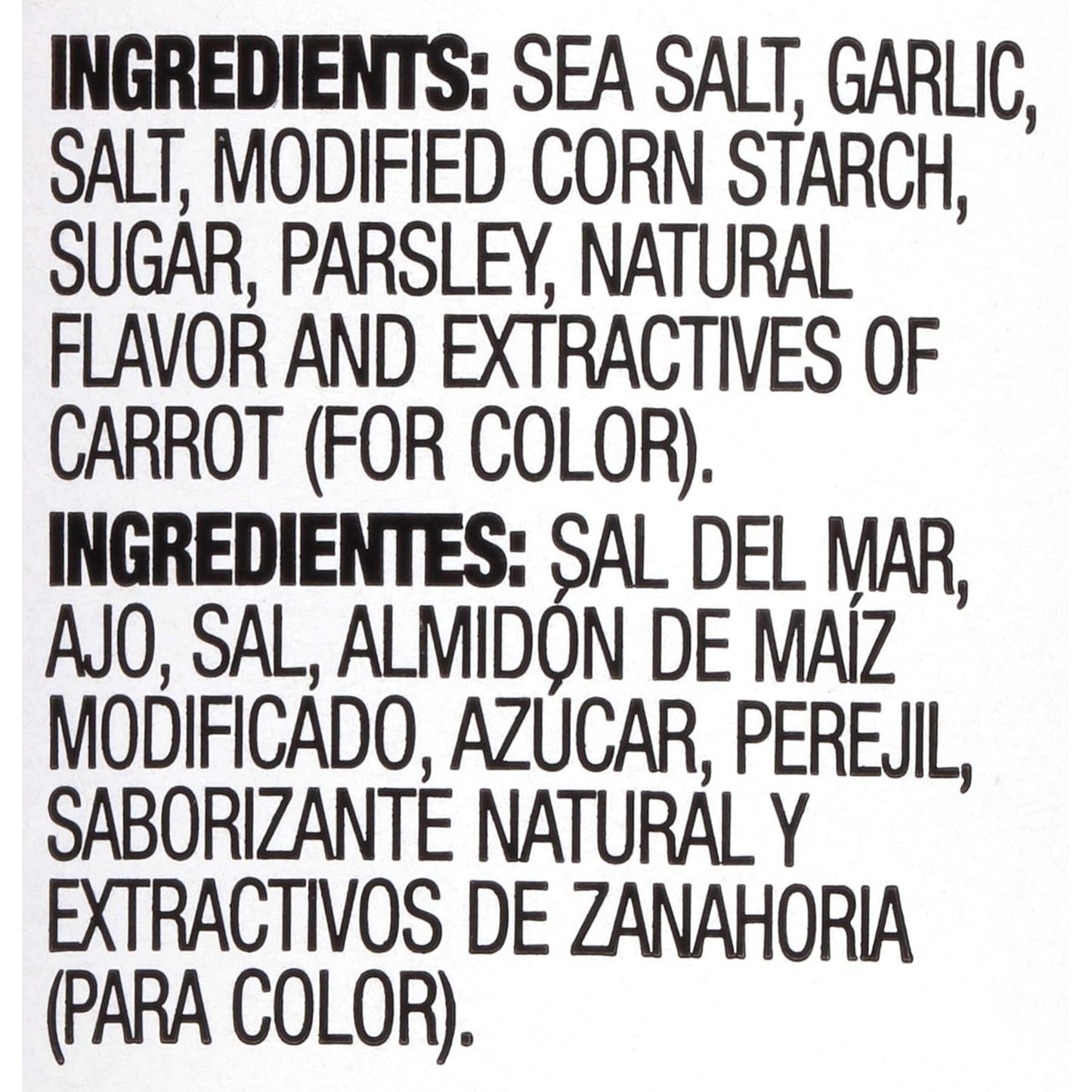 Lawry's Coarse Ground Parsley Garlic Salt with No MSG, 6 oz, Enhances Chicken, Steaks and Vegetables
