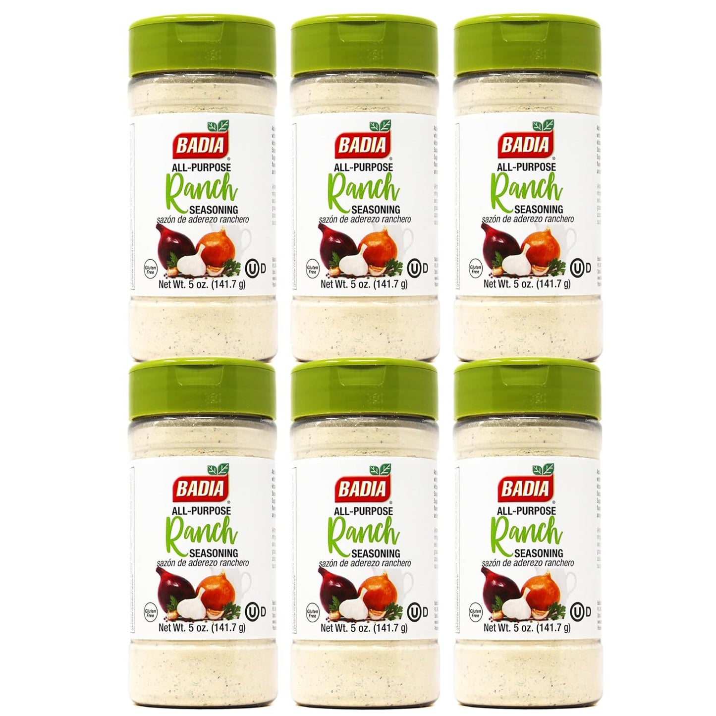 Badia 5 oz All-Purpose Ranch Seasoning Powder for Meats, Vegetables, Snacks, Dressings, Dips, Marinades
