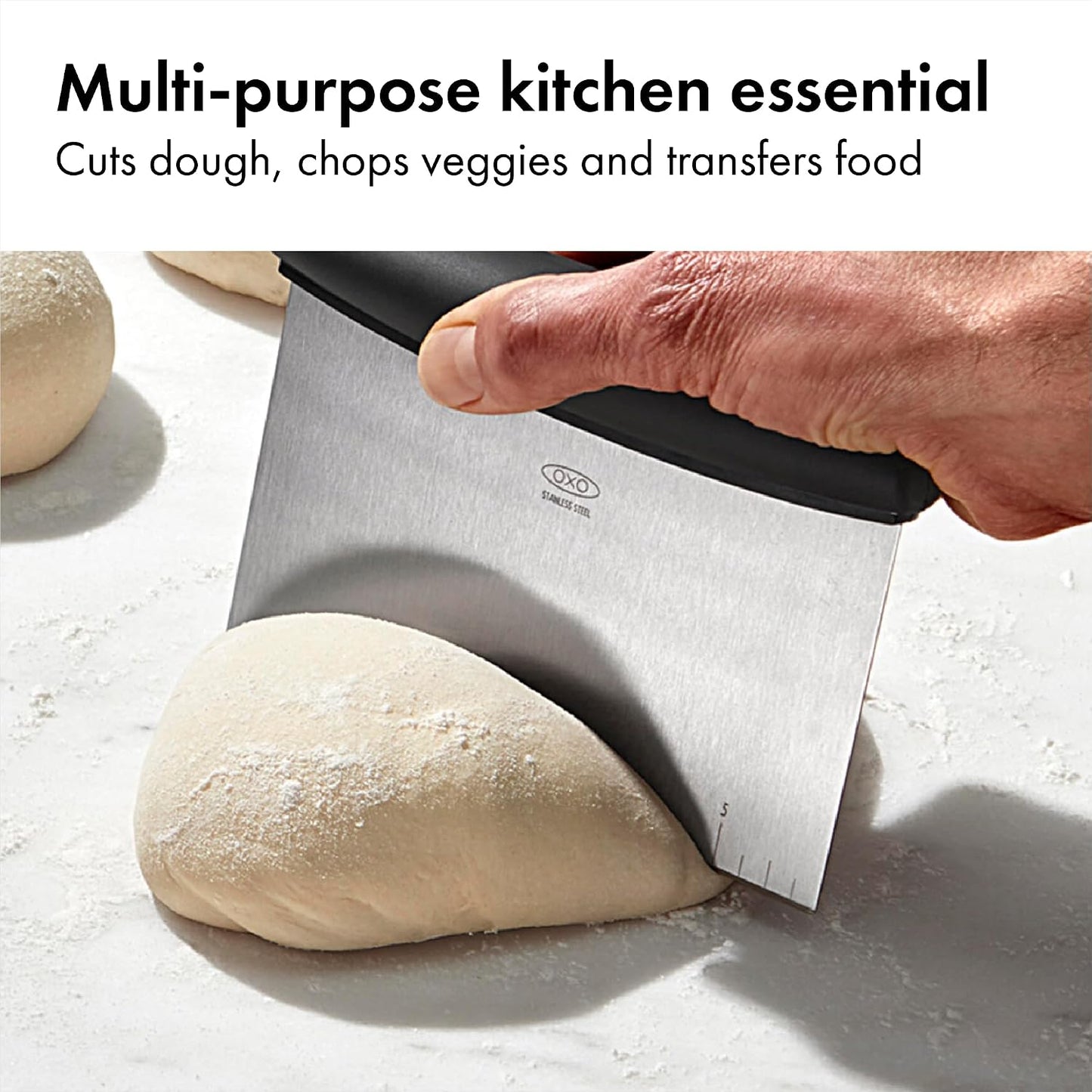 OXO Good Grips Multi-Purpose Stainless Steel Scraper and Chopper