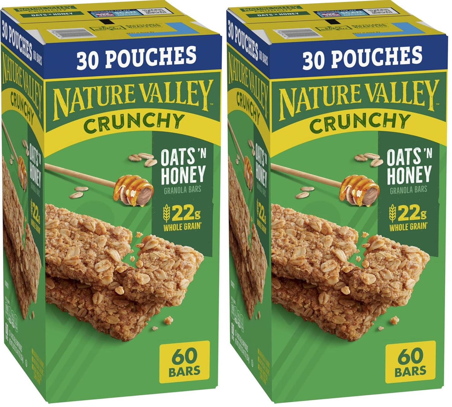 Nature Valley Crunchy Granola Bars, Oats 'n Honey, 48 Count, 35.76 oz