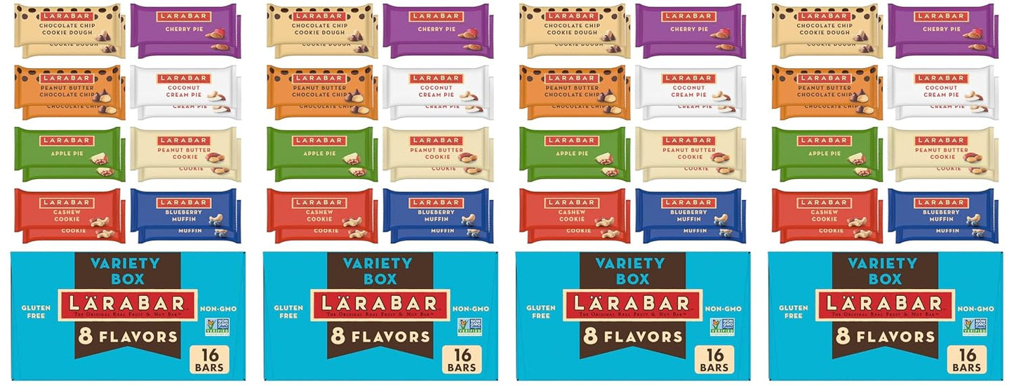 Larabar Fruit and Nut Bars Variety Pack, 16 Count, 26.4 oz, Gluten Free and Vegan