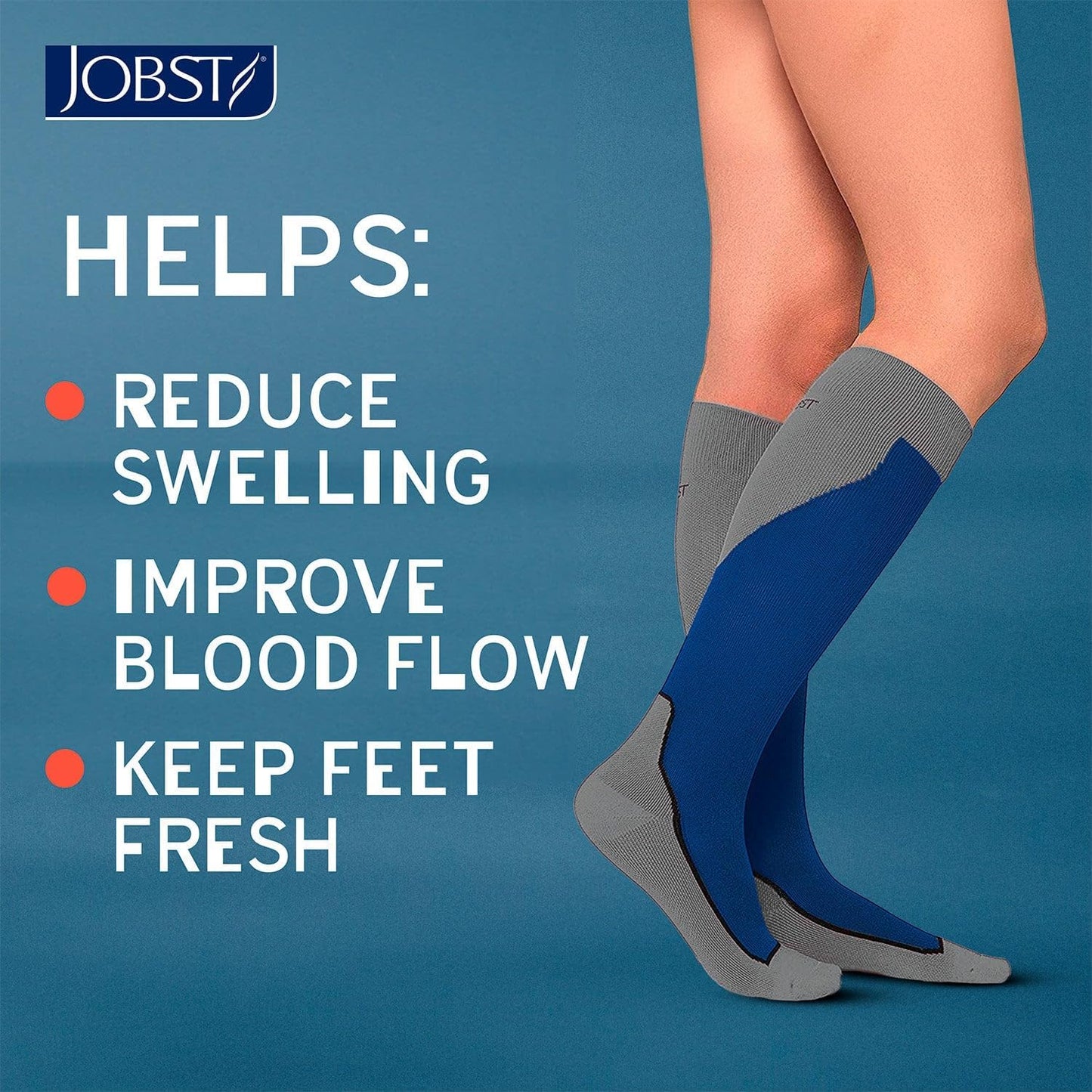 JOBST Sport 20-30 mmHg Knee High Compression Socks