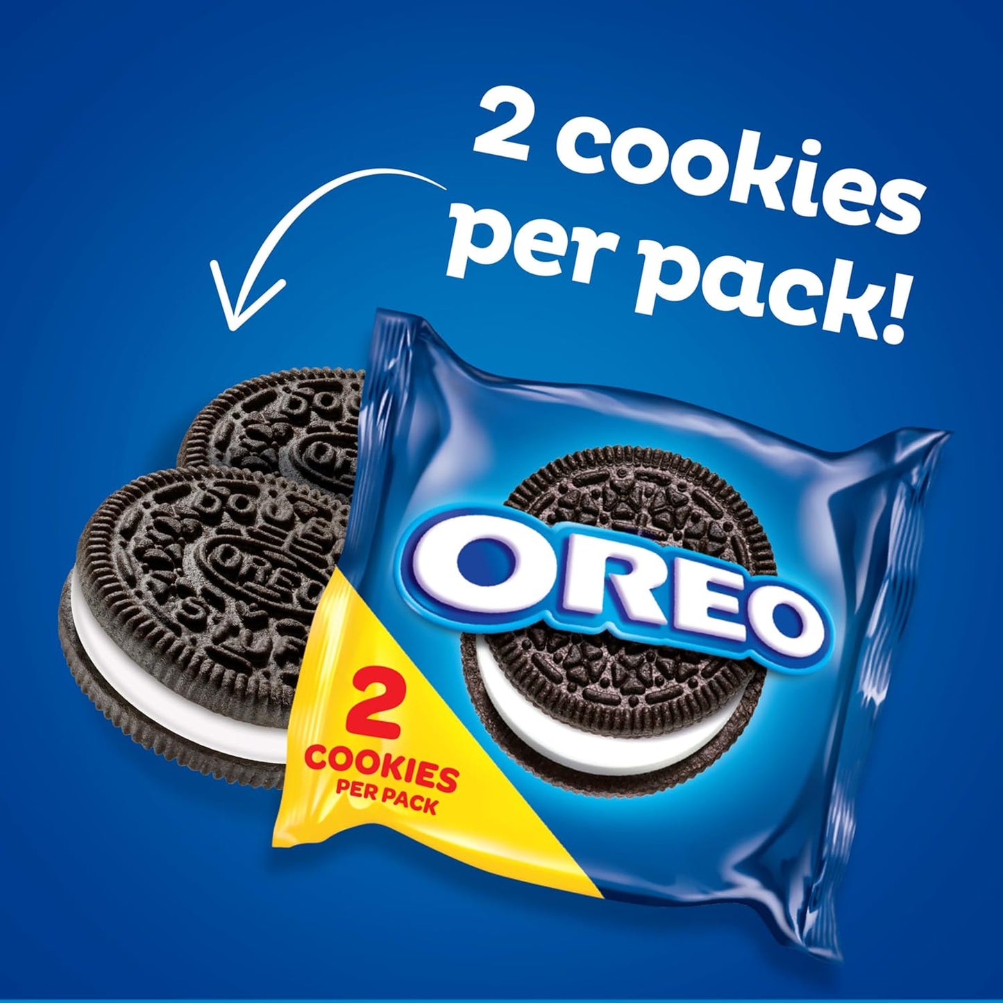OREO Chocolate Sandwich Cookies, 60 snack packs, 2 cookies per pack, individually wrapped