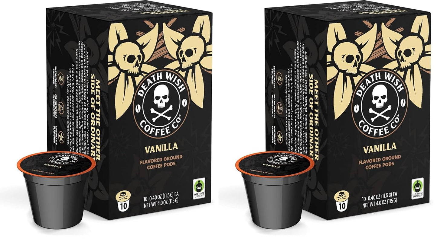 Death Wish Coffee Medium Roast Single Serve Pods 50 Count