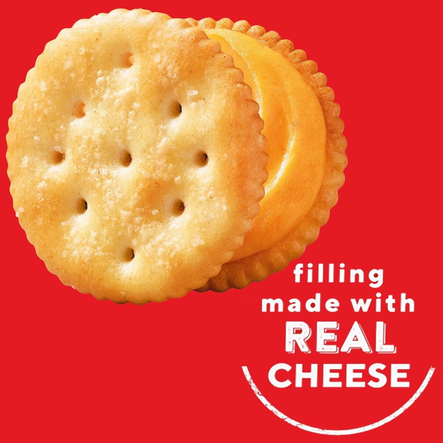 RITZ Cheese Sandwich Crackers, 20 snack packs, 6 crackers per pack